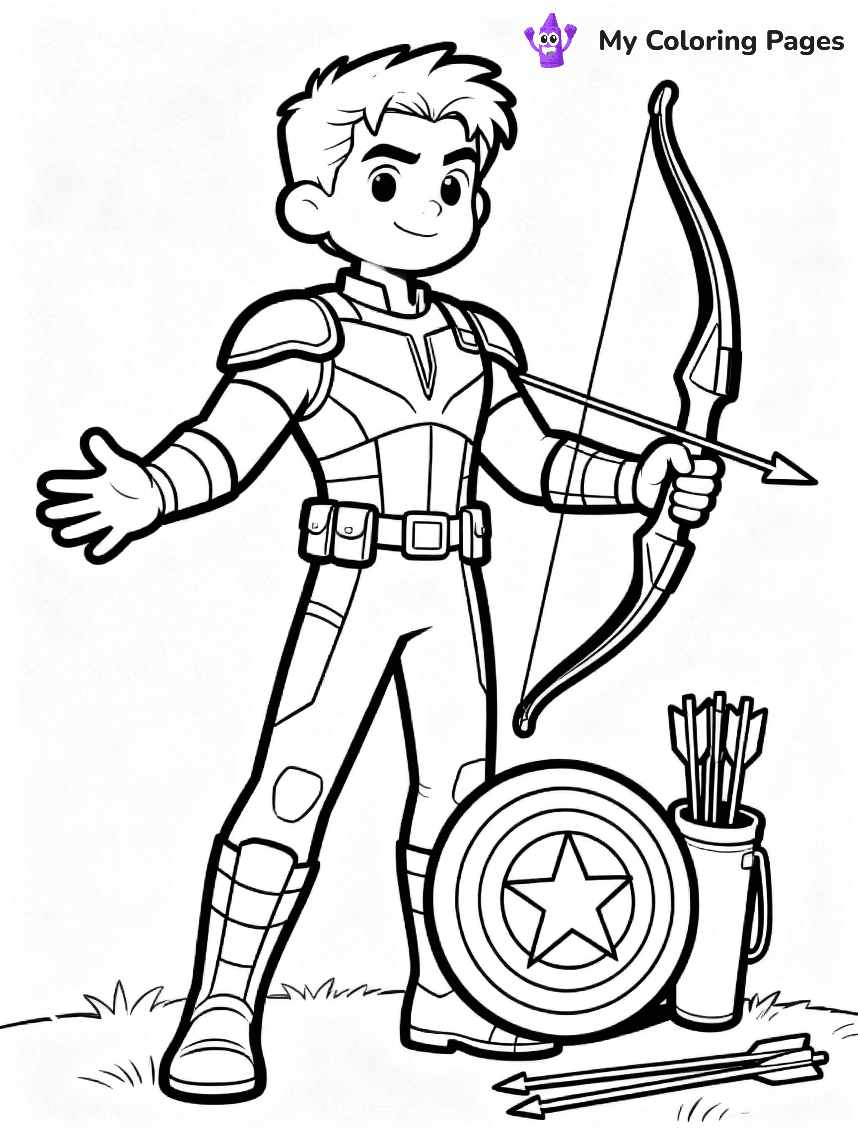 Hawkeye Coloring Pages - 5