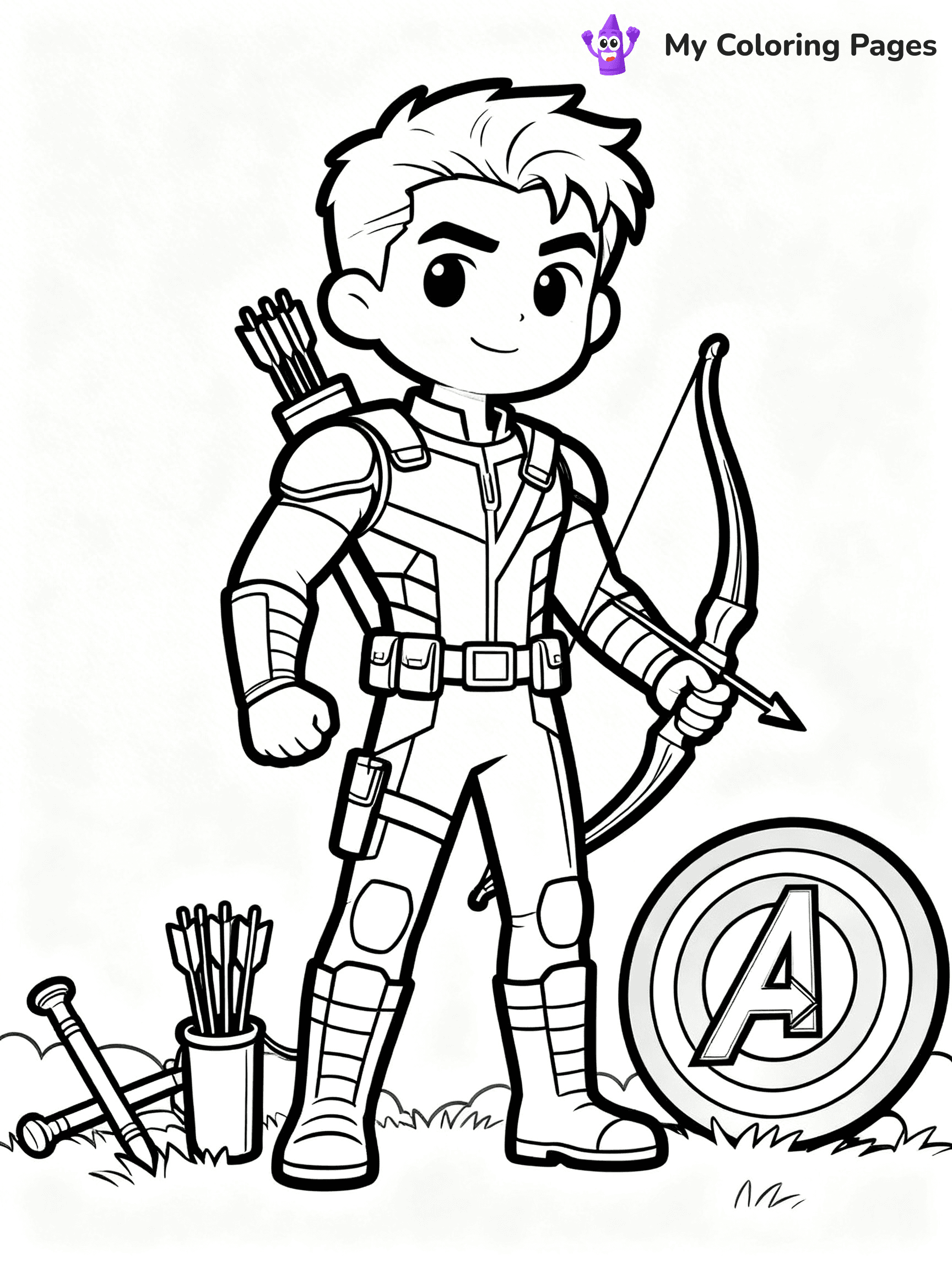 Hawkeye Coloring Pages - 4
