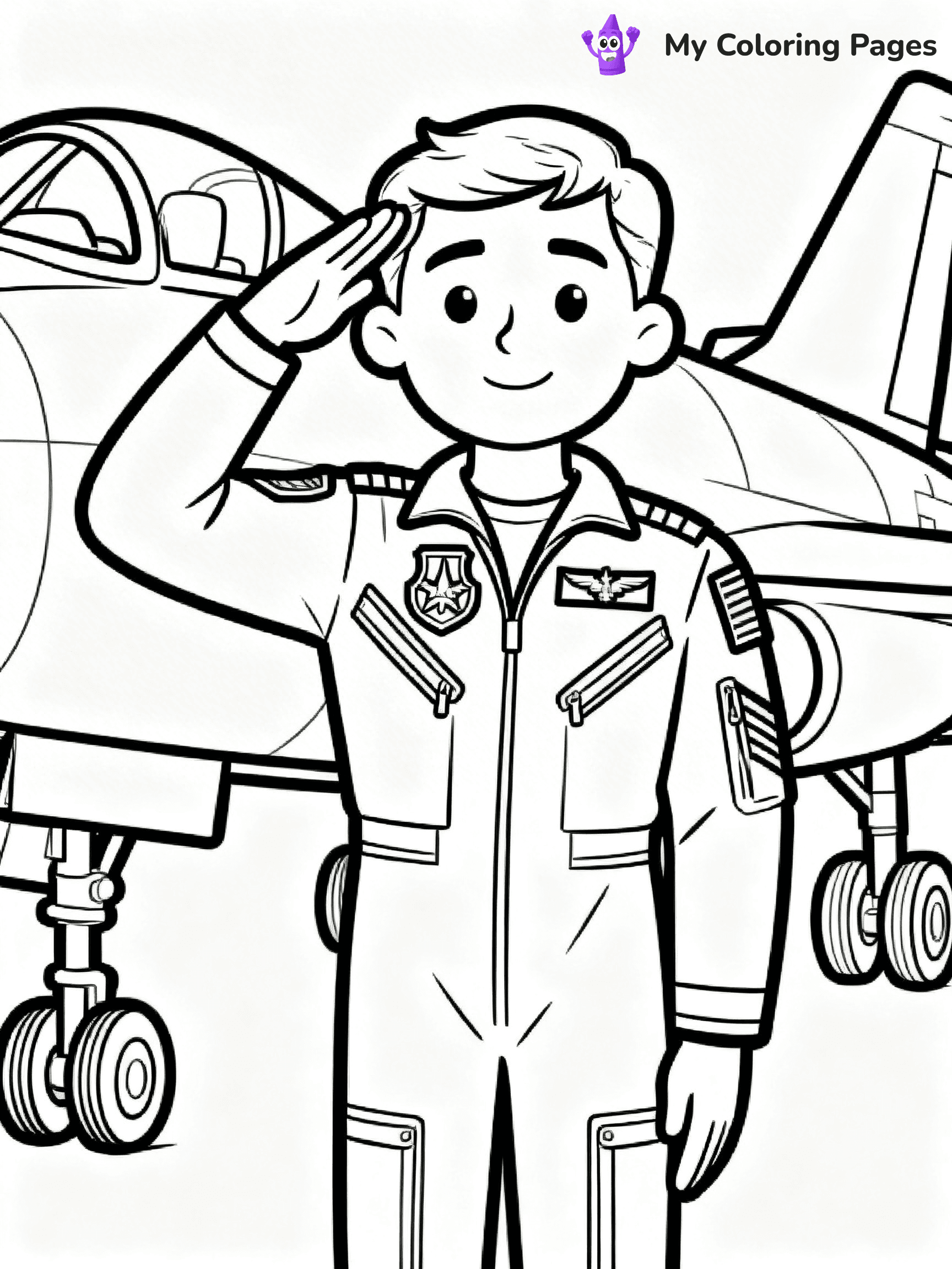 Air Force Coloring Pages - 12