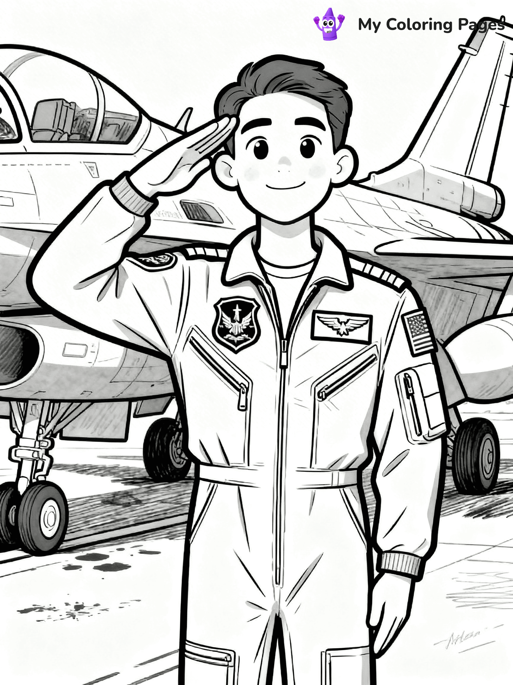 Air Force Coloring Pages - 7