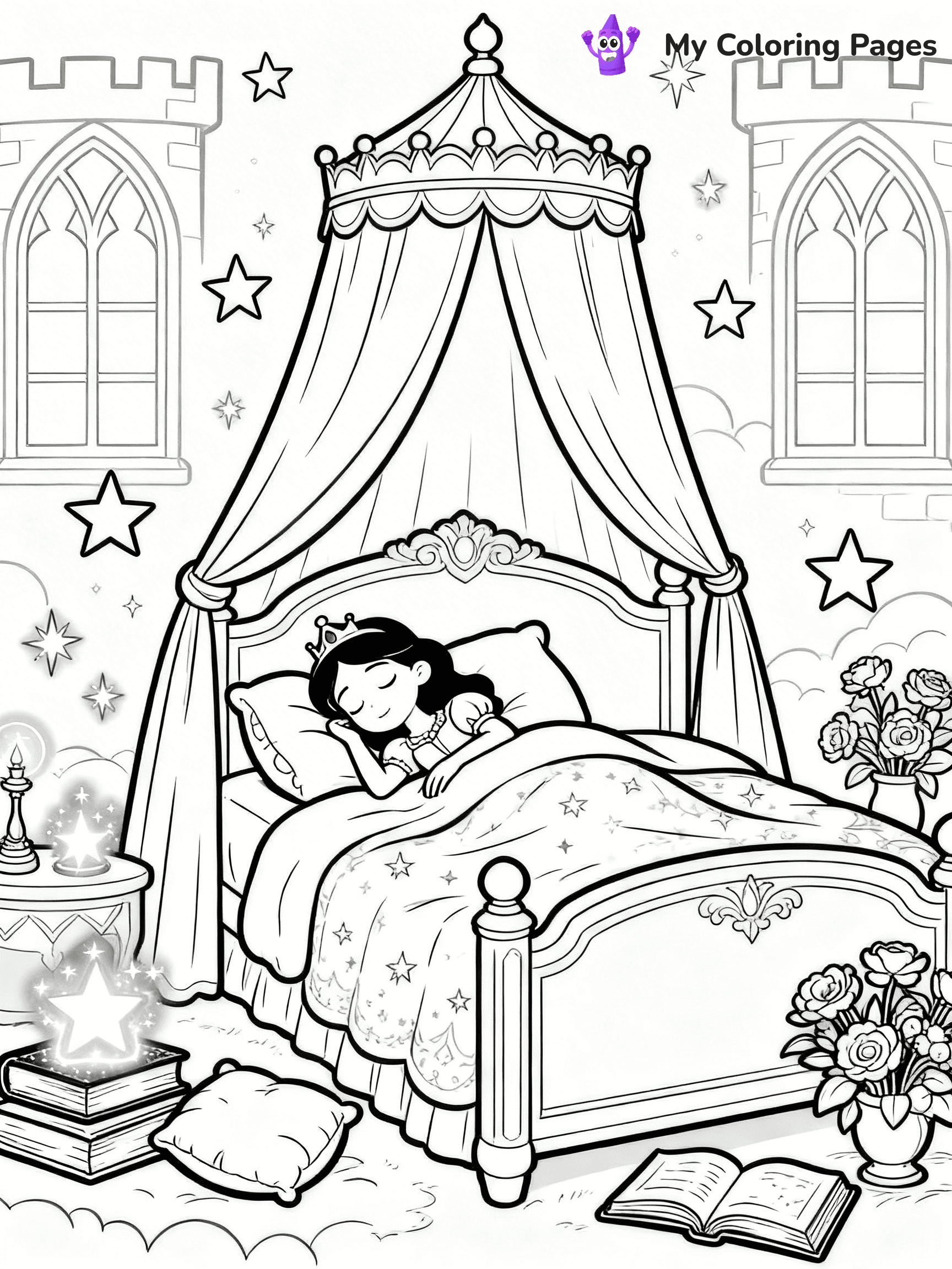 Bed Coloring Pages - 24