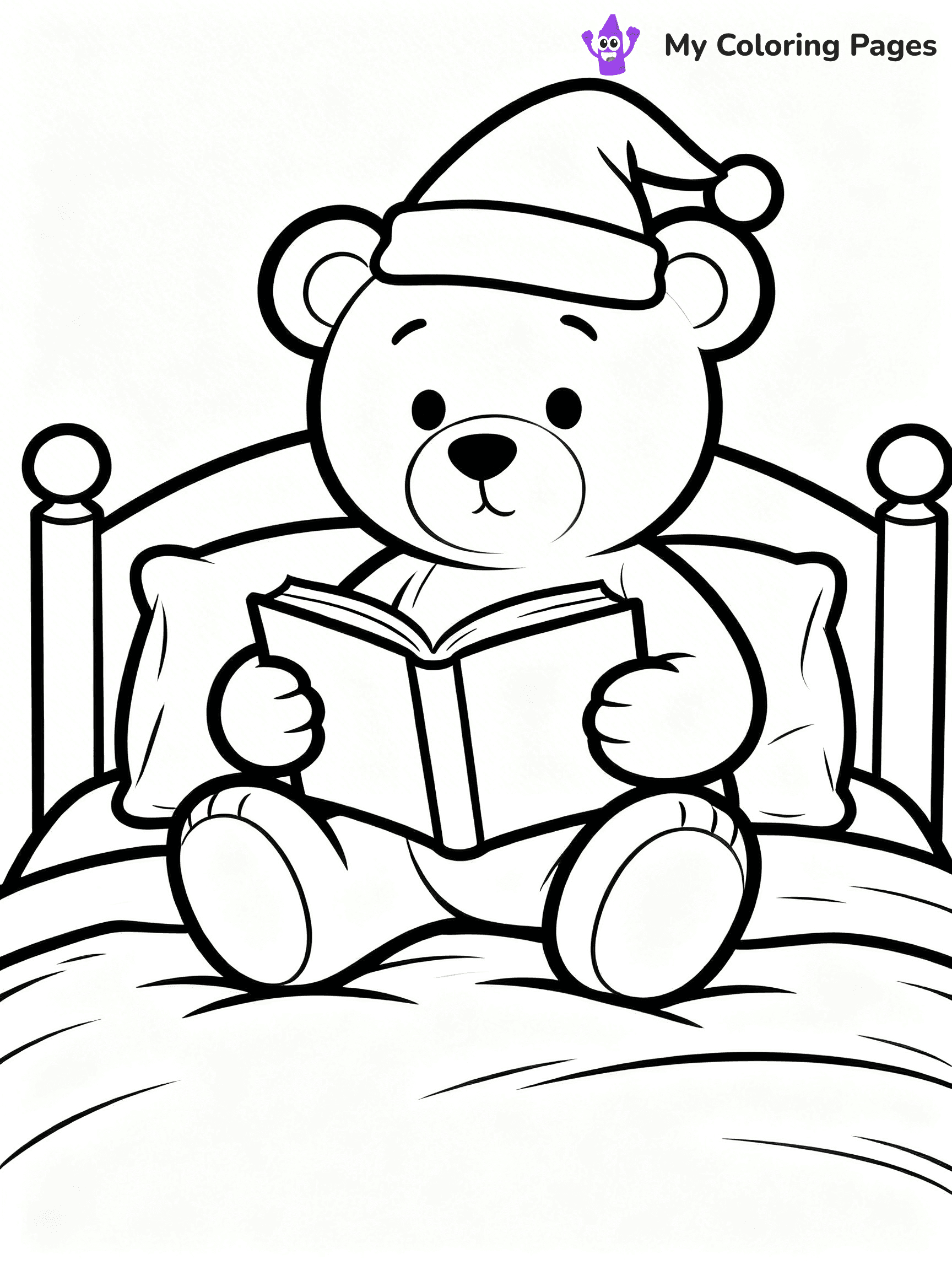 Bed Coloring Pages - 17