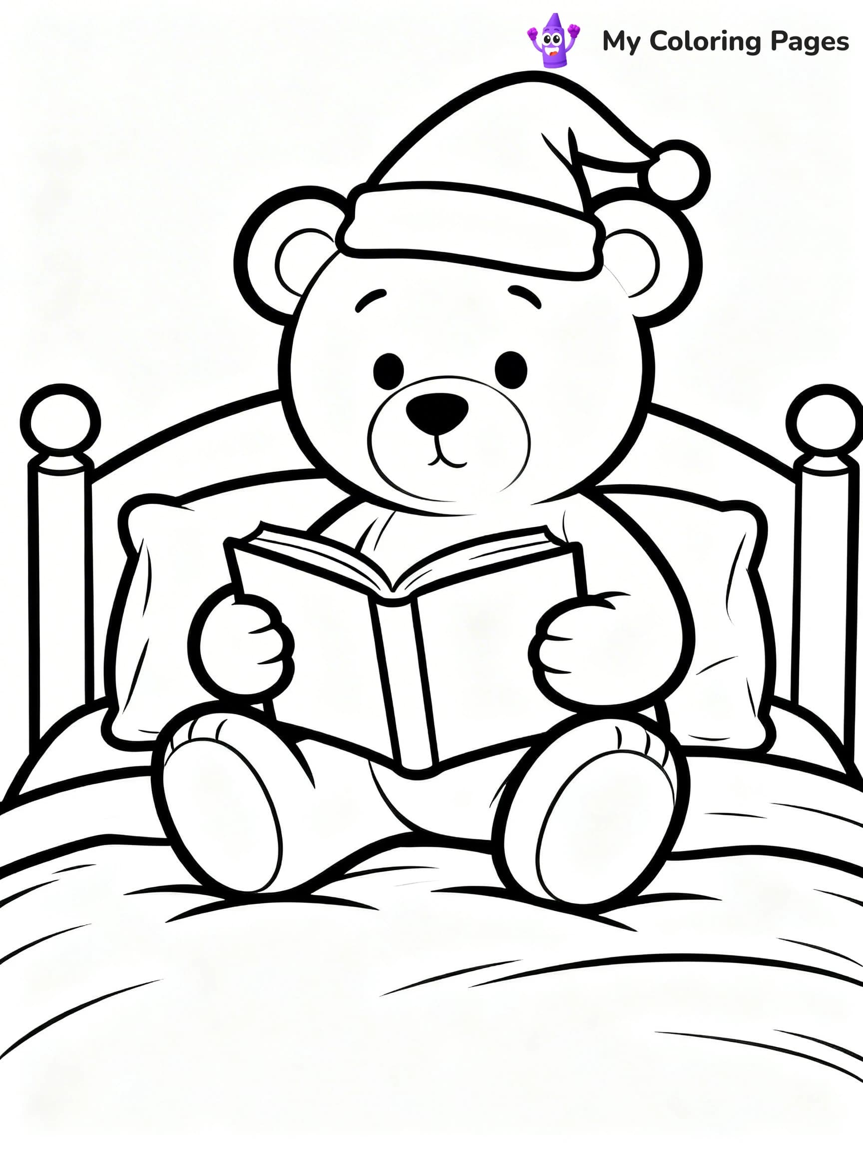 Bed Coloring Pages - 17
