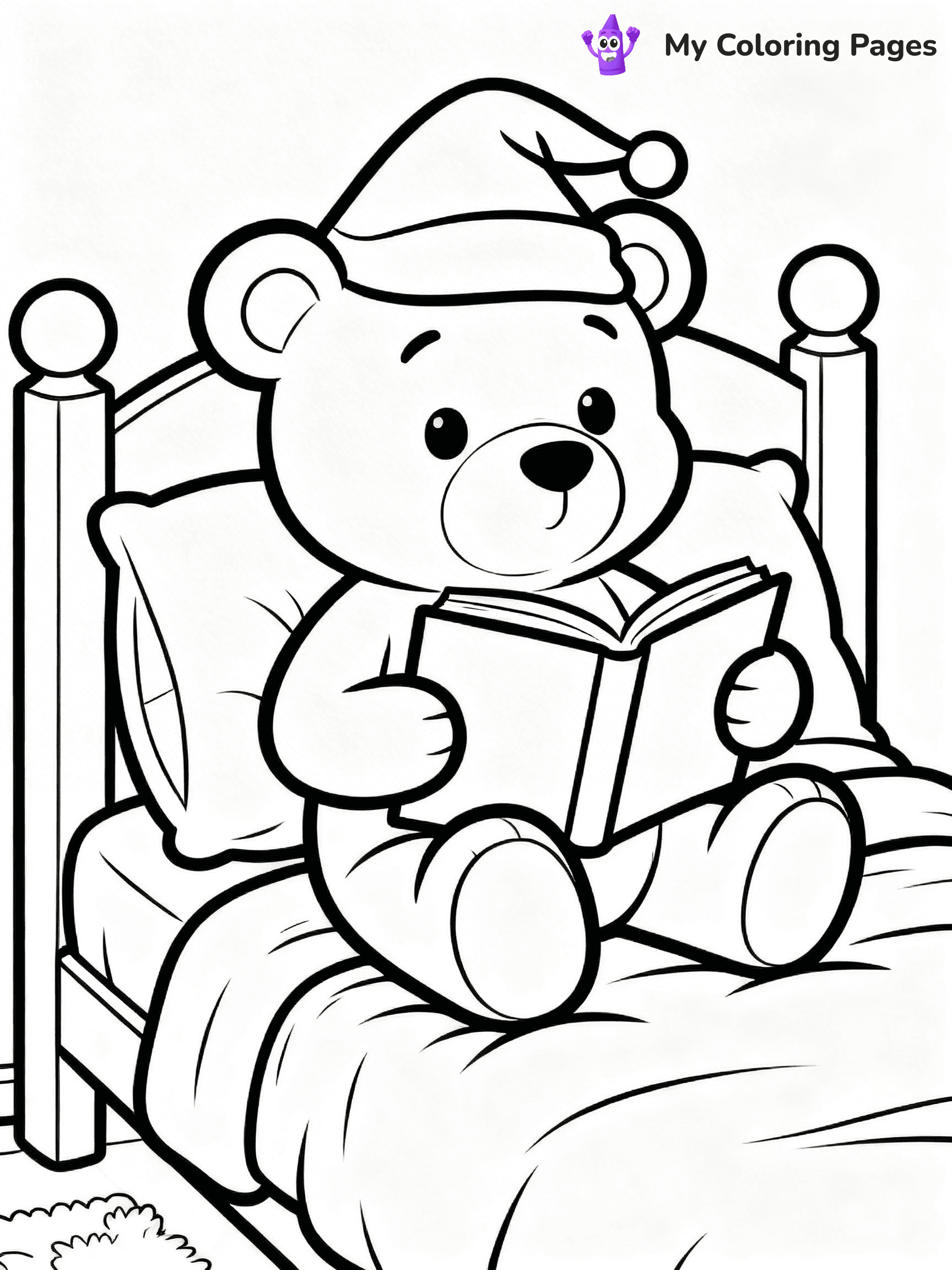 Bed Coloring Pages - 16