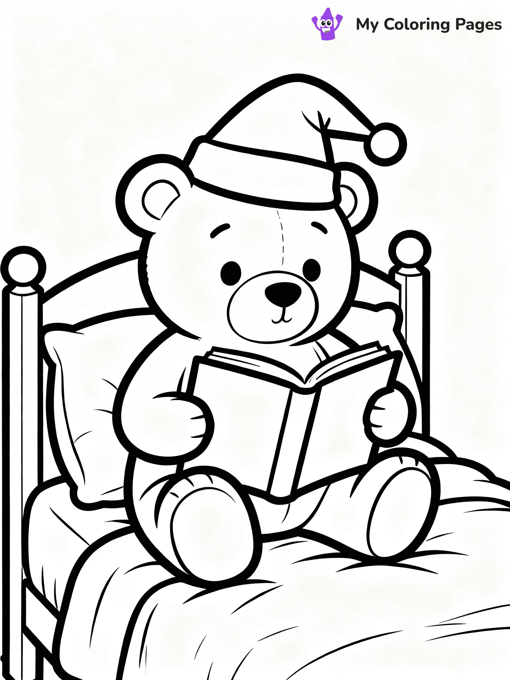 Bed Coloring Pages - 14