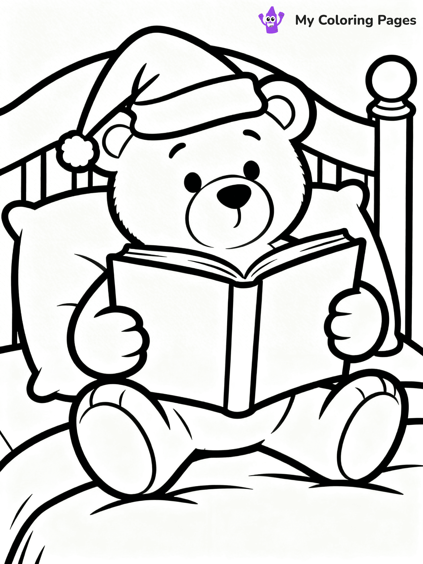 Bed Coloring Pages - 12