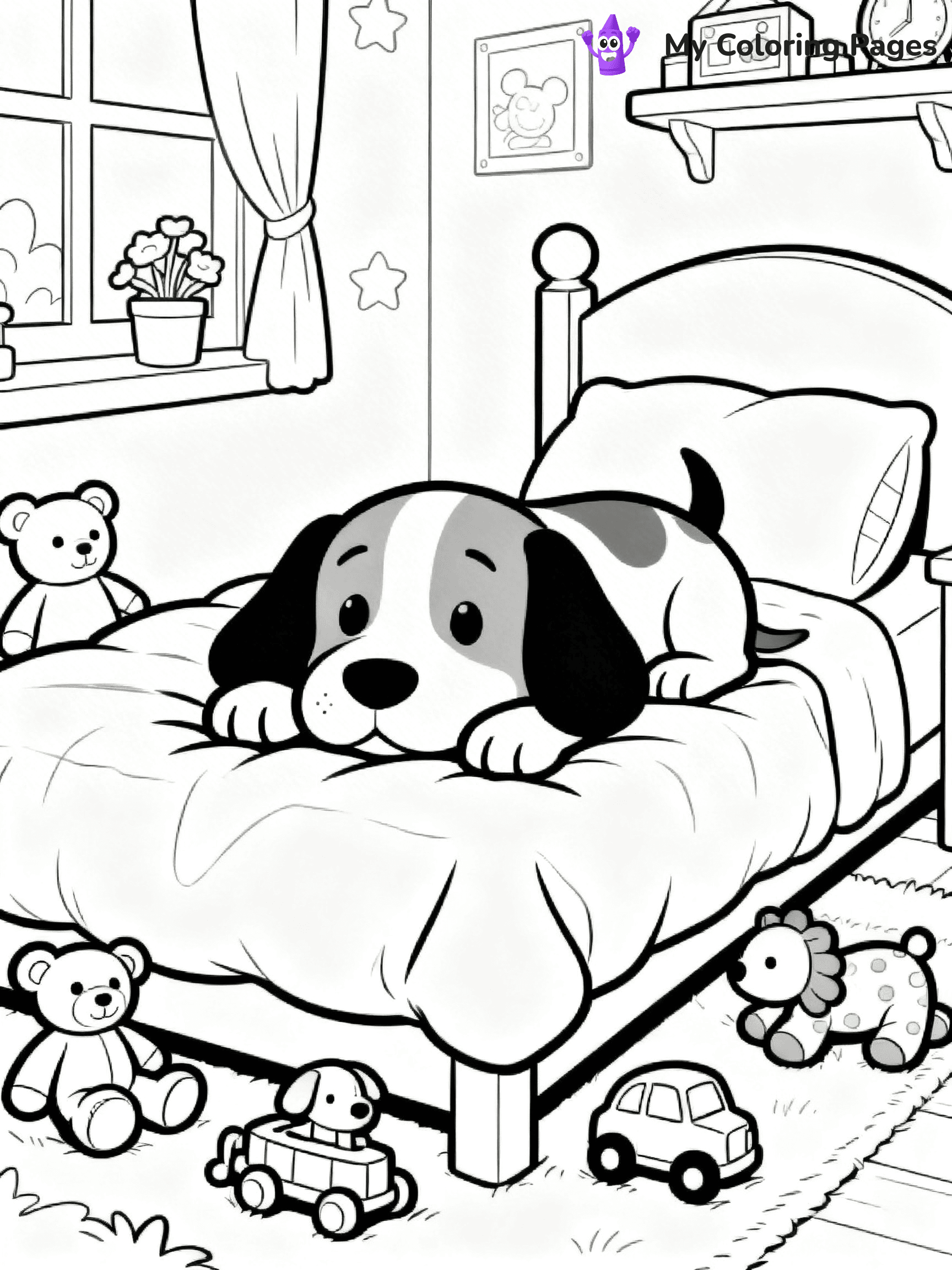 Bed Coloring Pages - 5