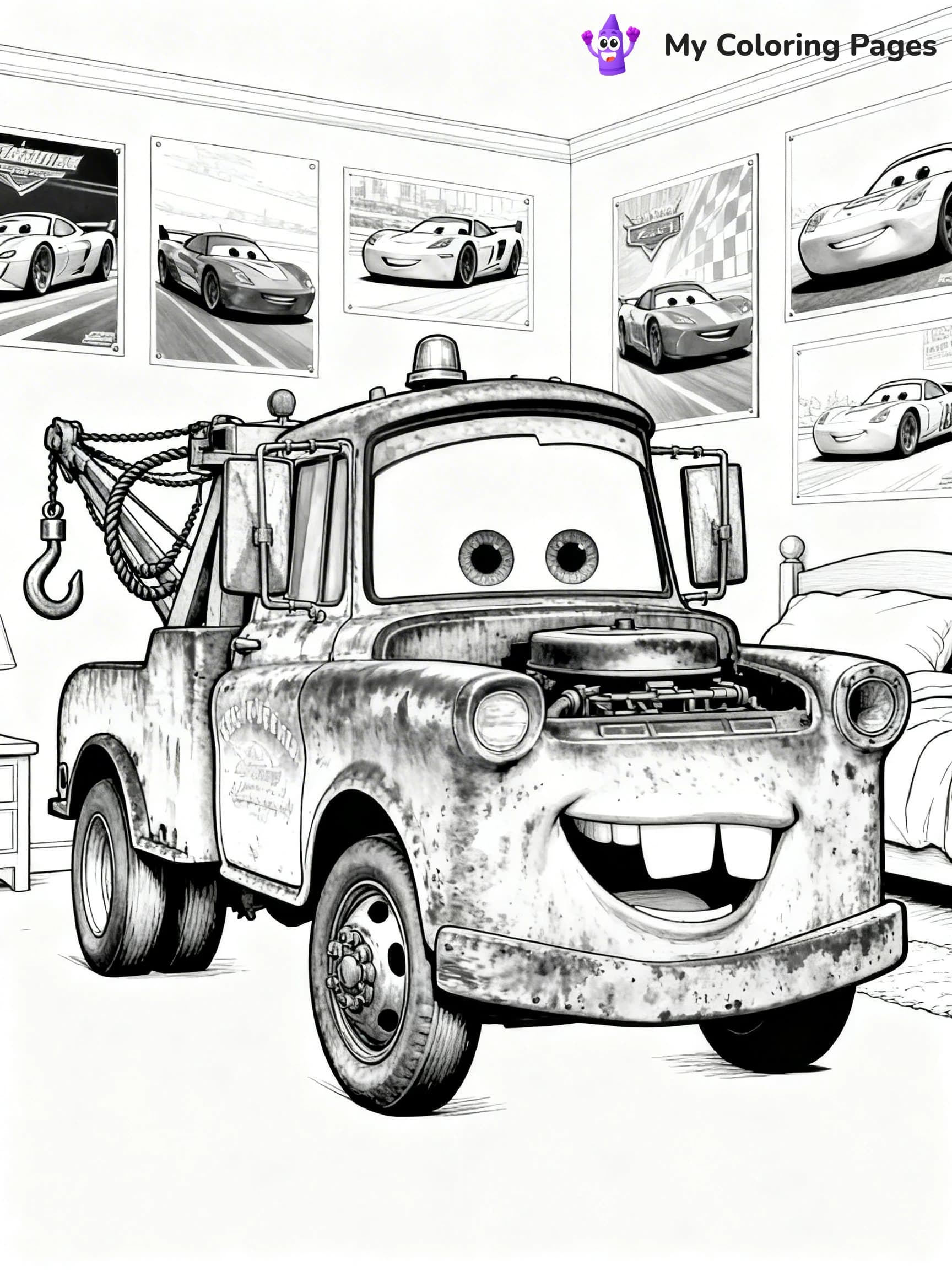 Mater Coloring Pages - 19