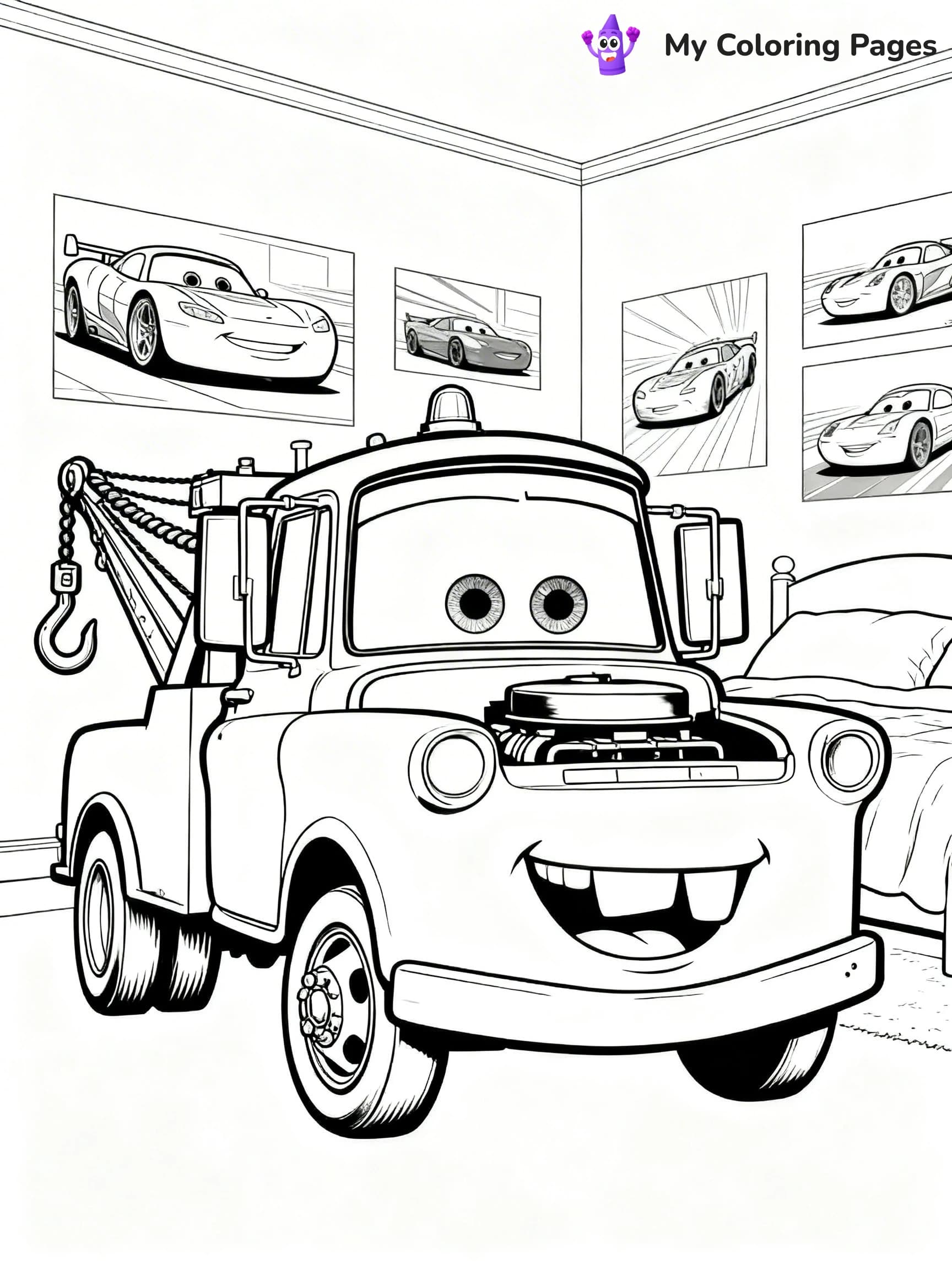 Mater Coloring Pages - 18