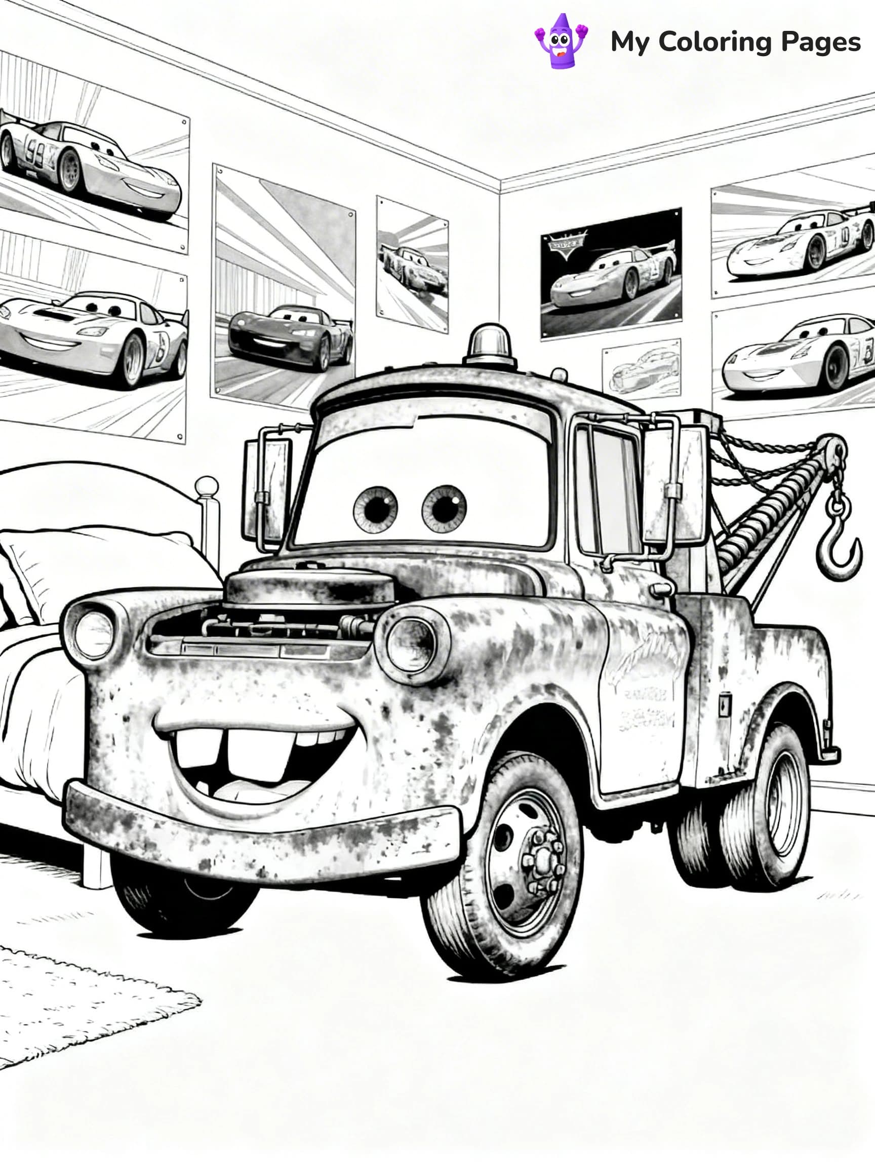 Mater Coloring Pages - 16