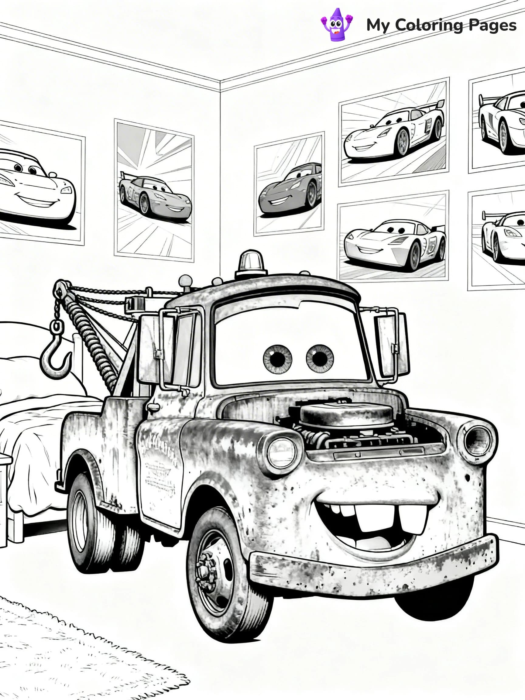 Mater Coloring Pages - 14