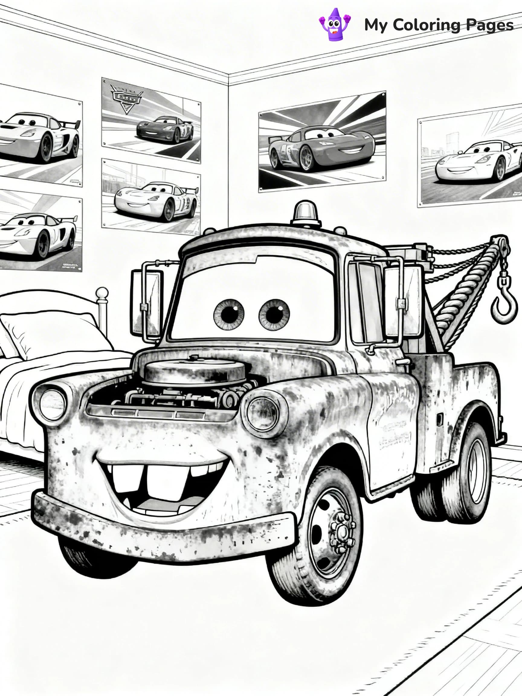 Mater Coloring Pages - 13