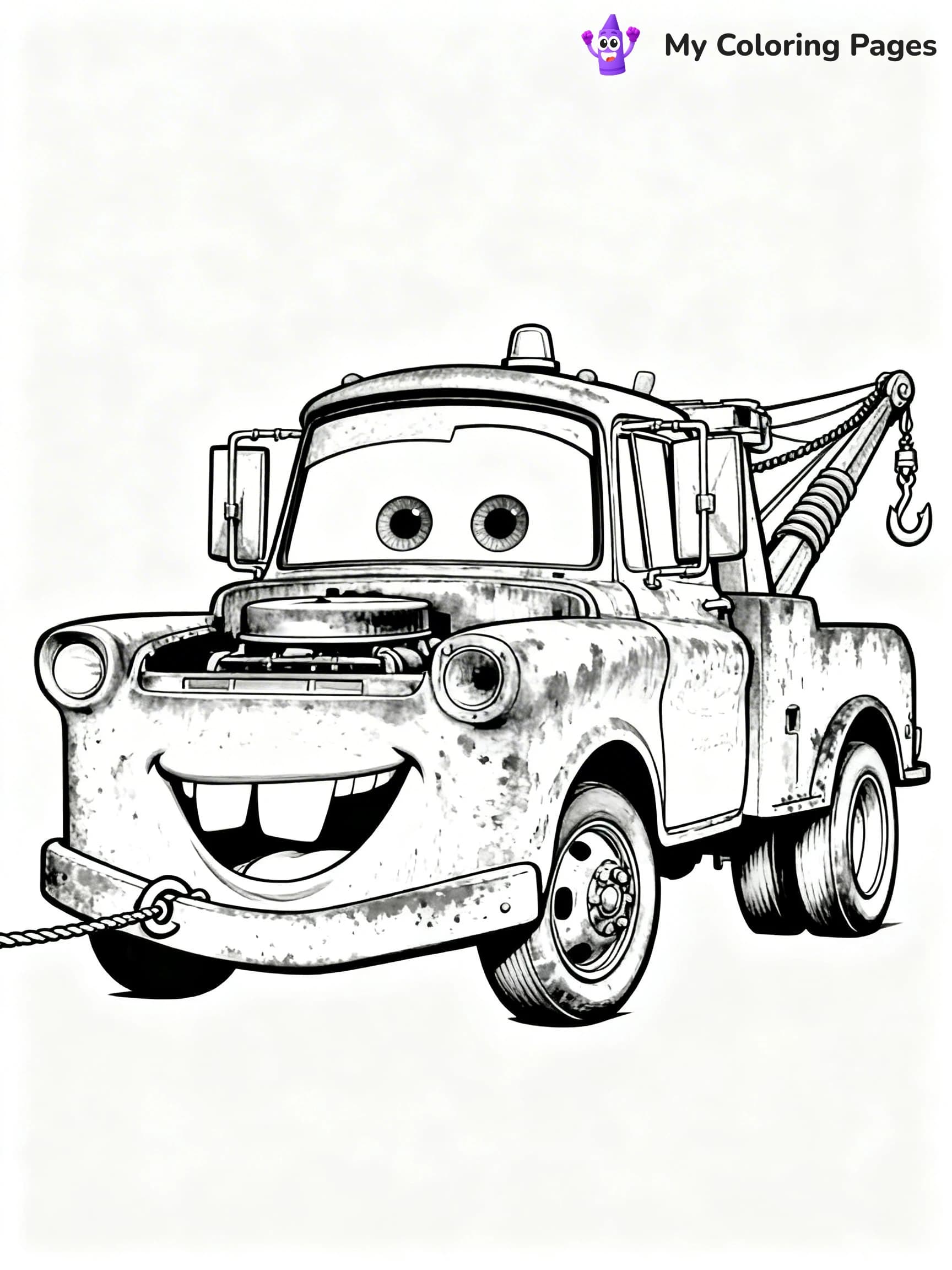 Mater Coloring Pages - 9