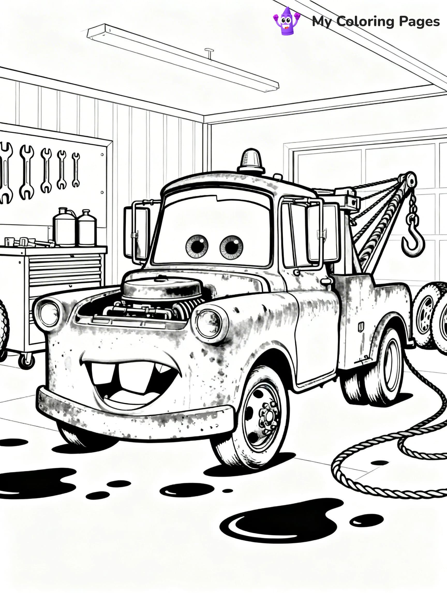 Mater Coloring Pages - 7