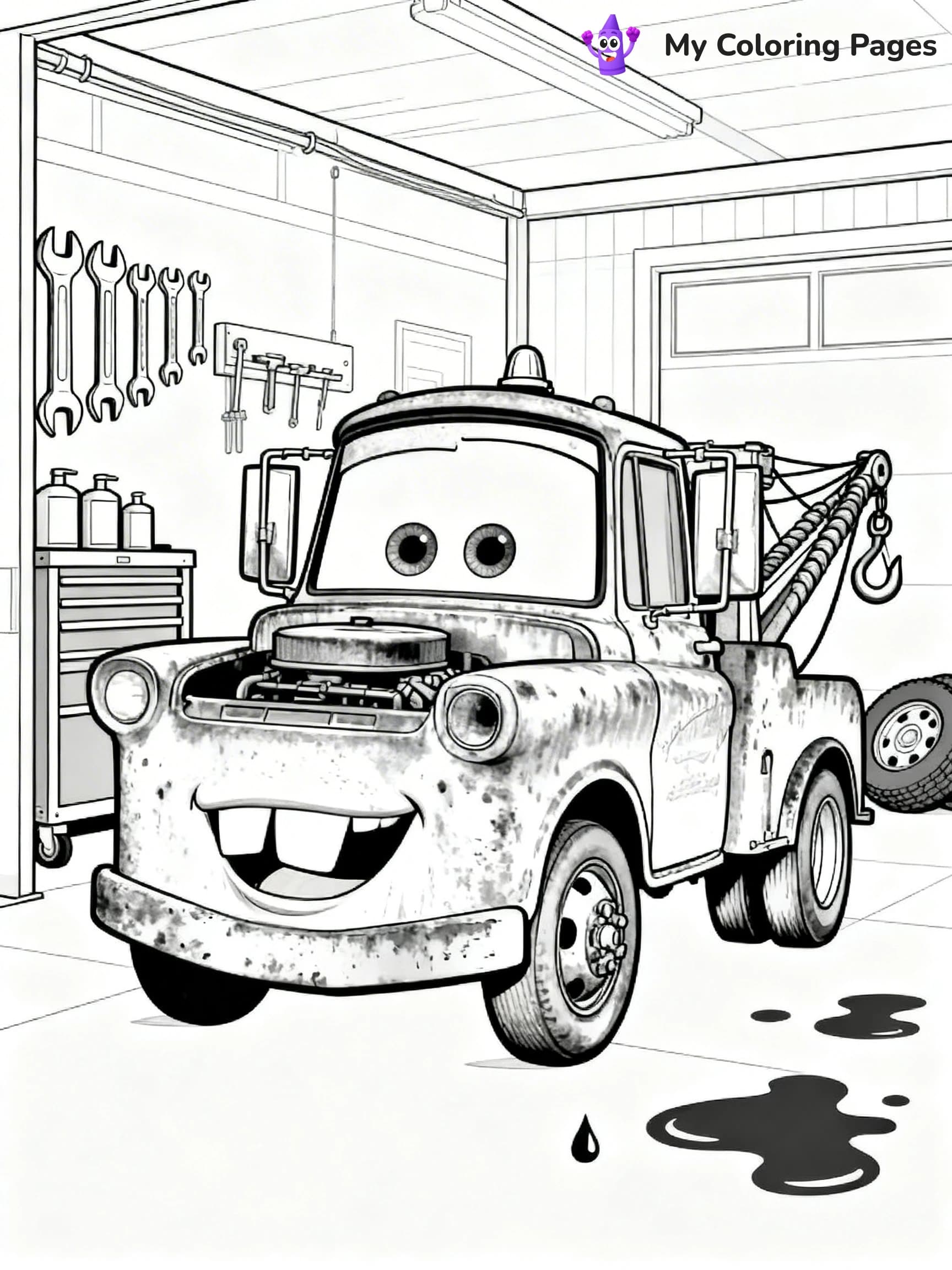 Mater Coloring Pages - 6