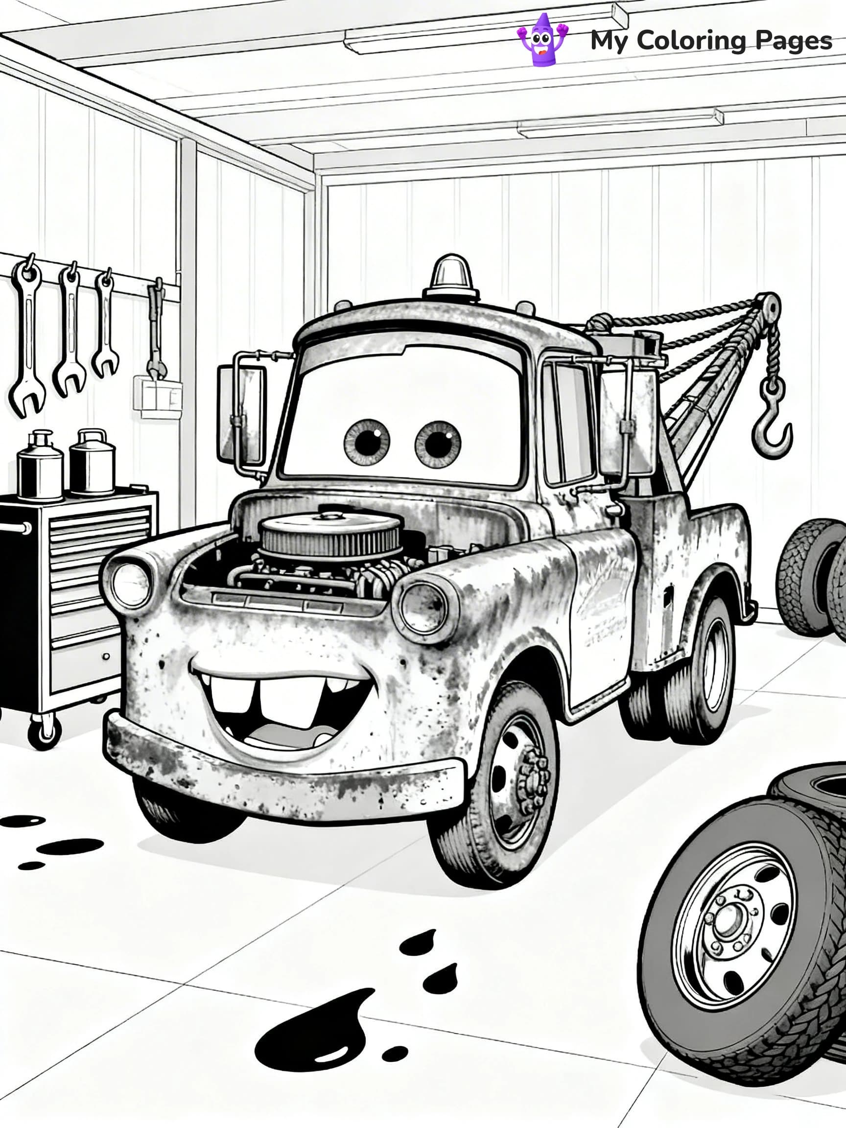 Mater Coloring Pages - 5