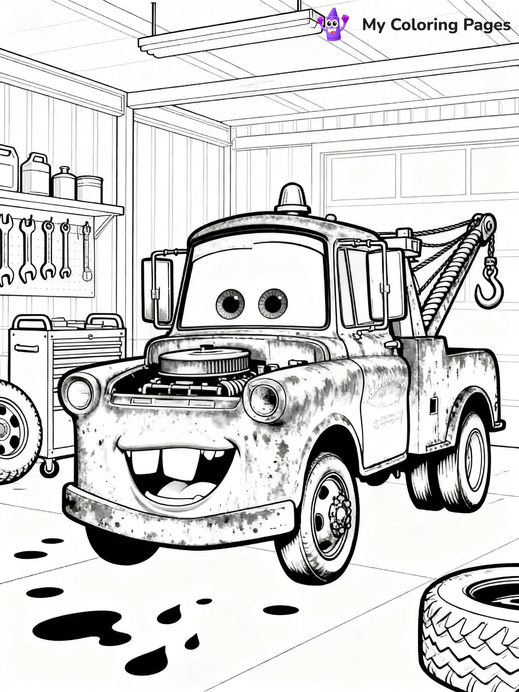 Mater Coloring Pages - 4