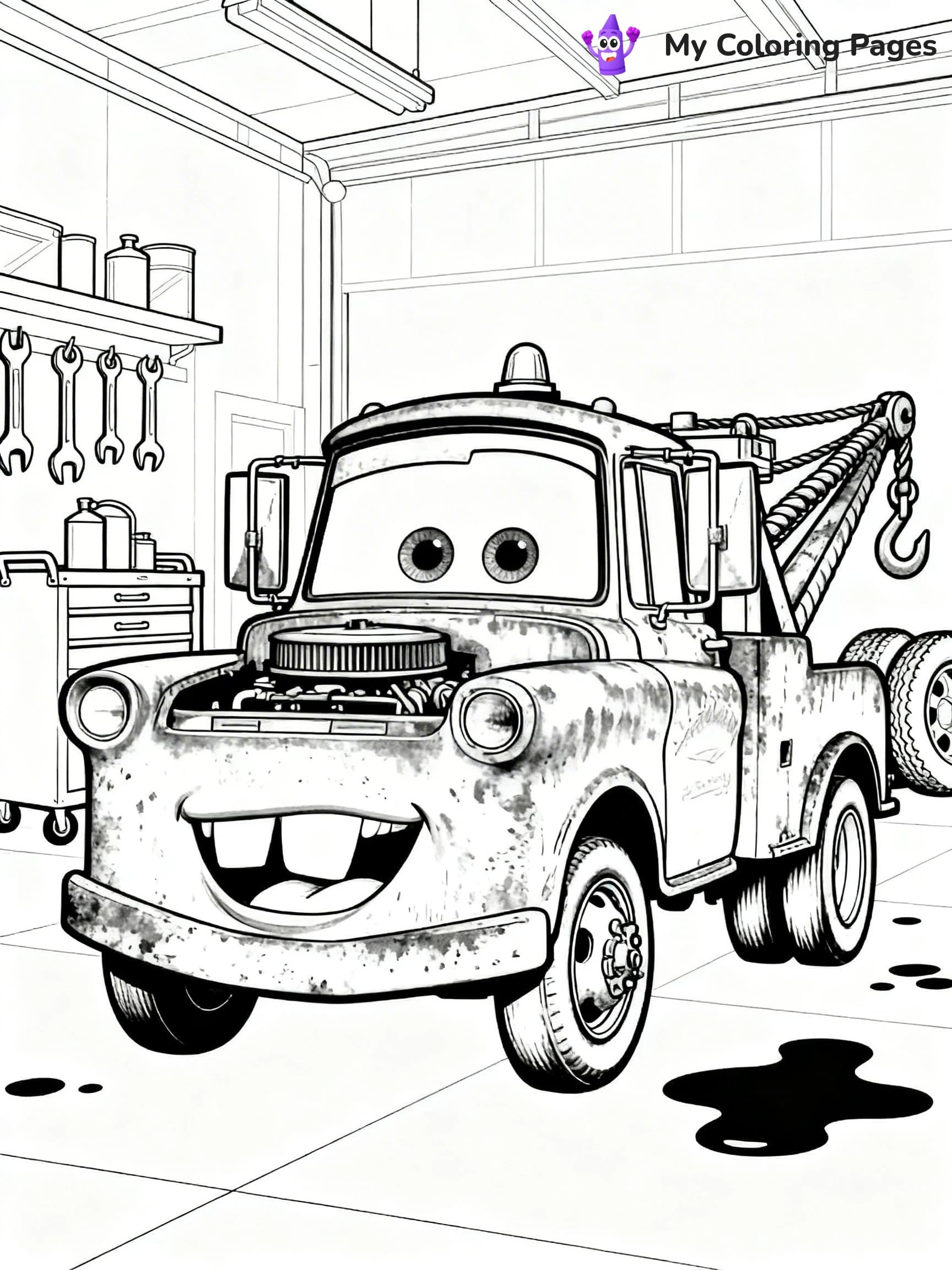 Mater Coloring Pages - 3