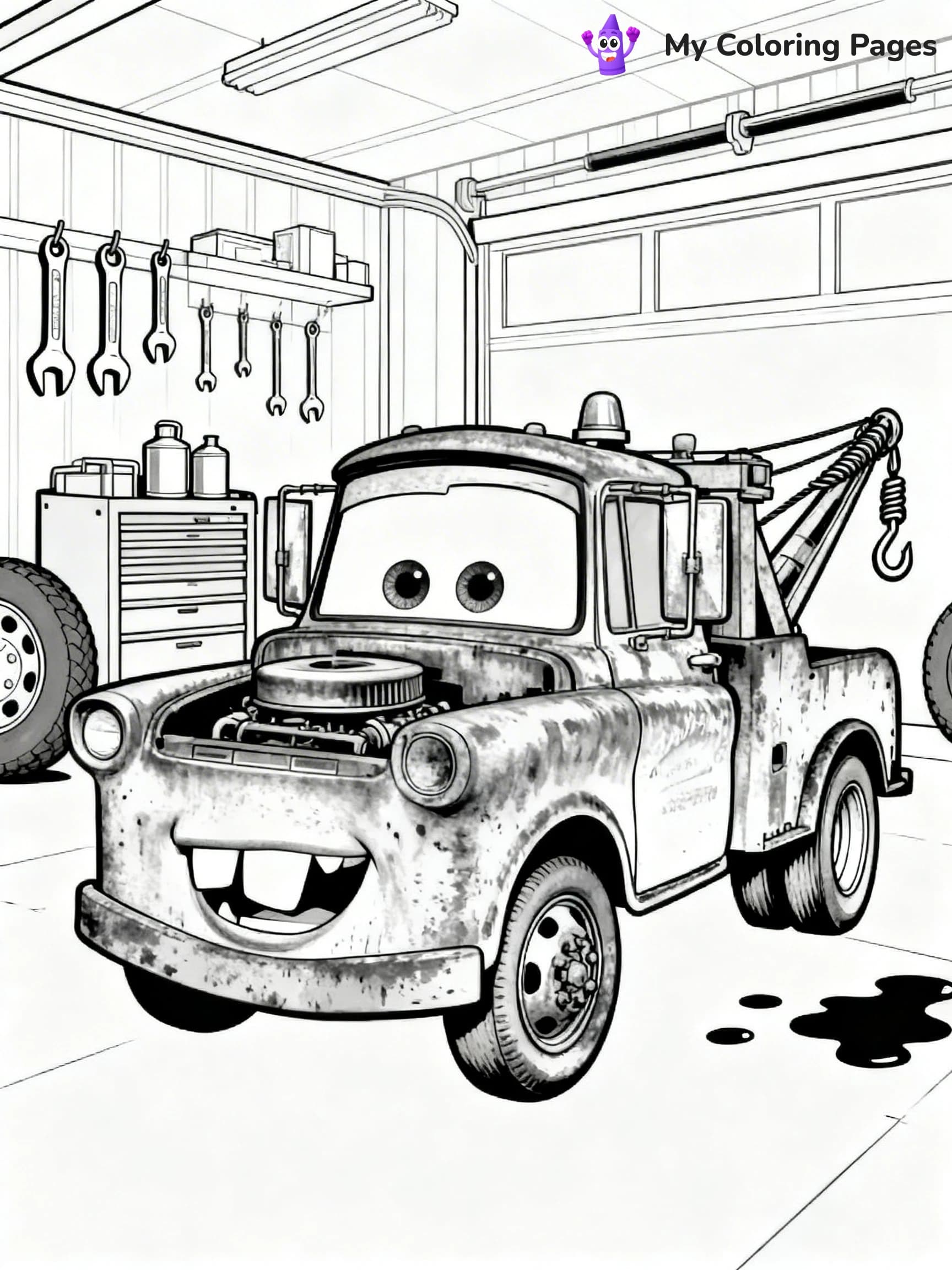 Mater Coloring Pages - 2