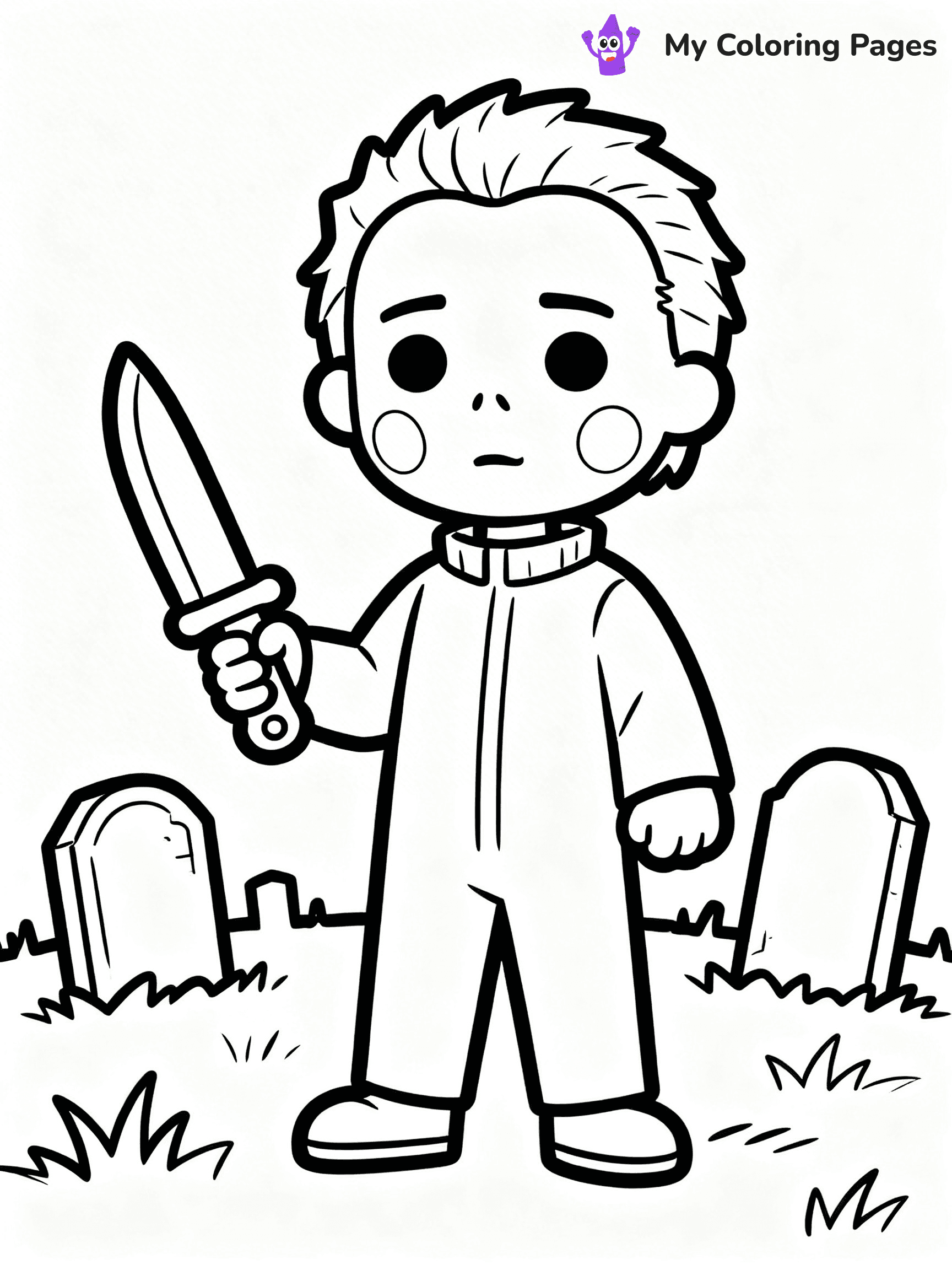 Michael Myers Coloring Pages - 19