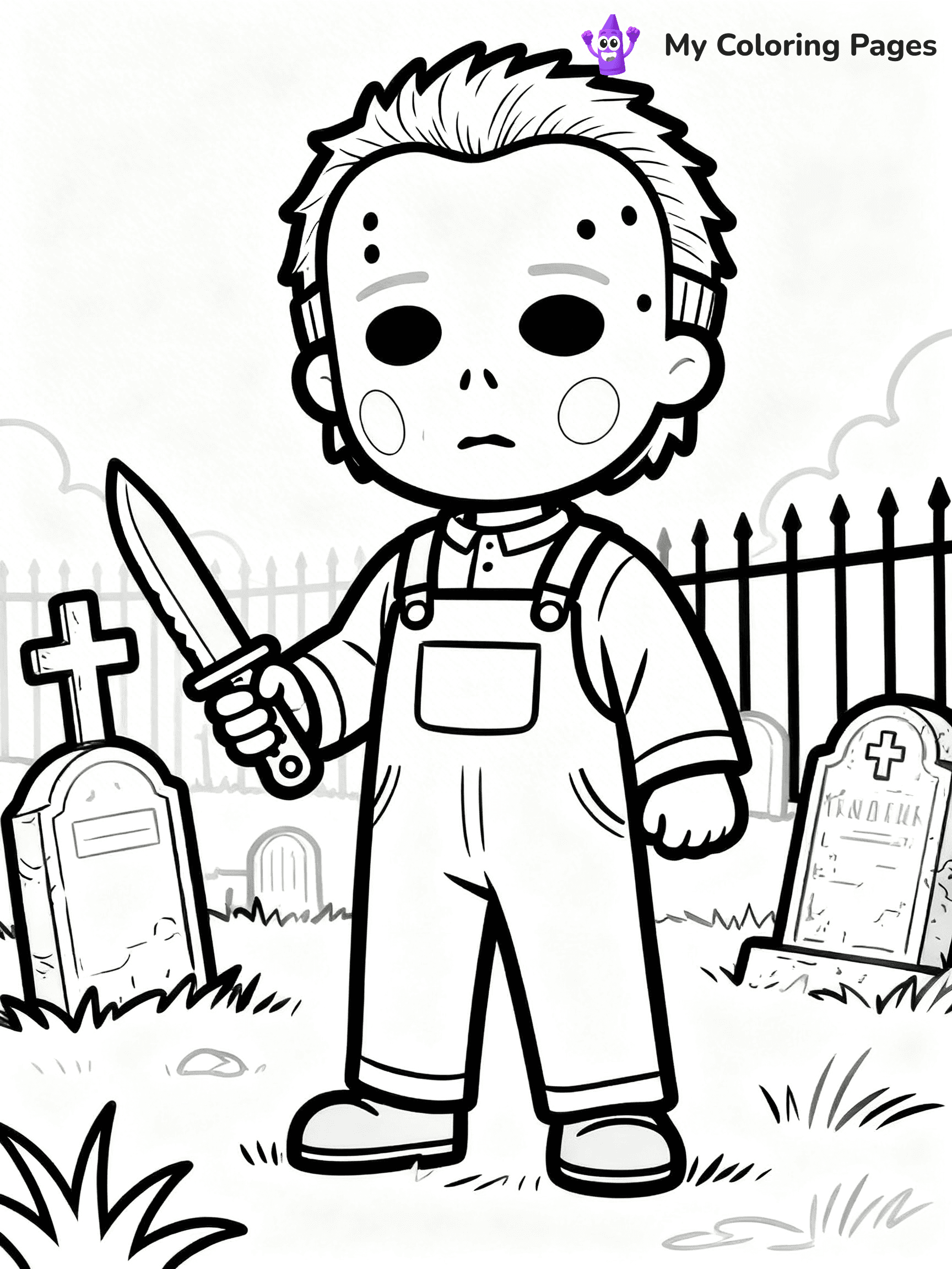Michael Myers Coloring Pages - 18