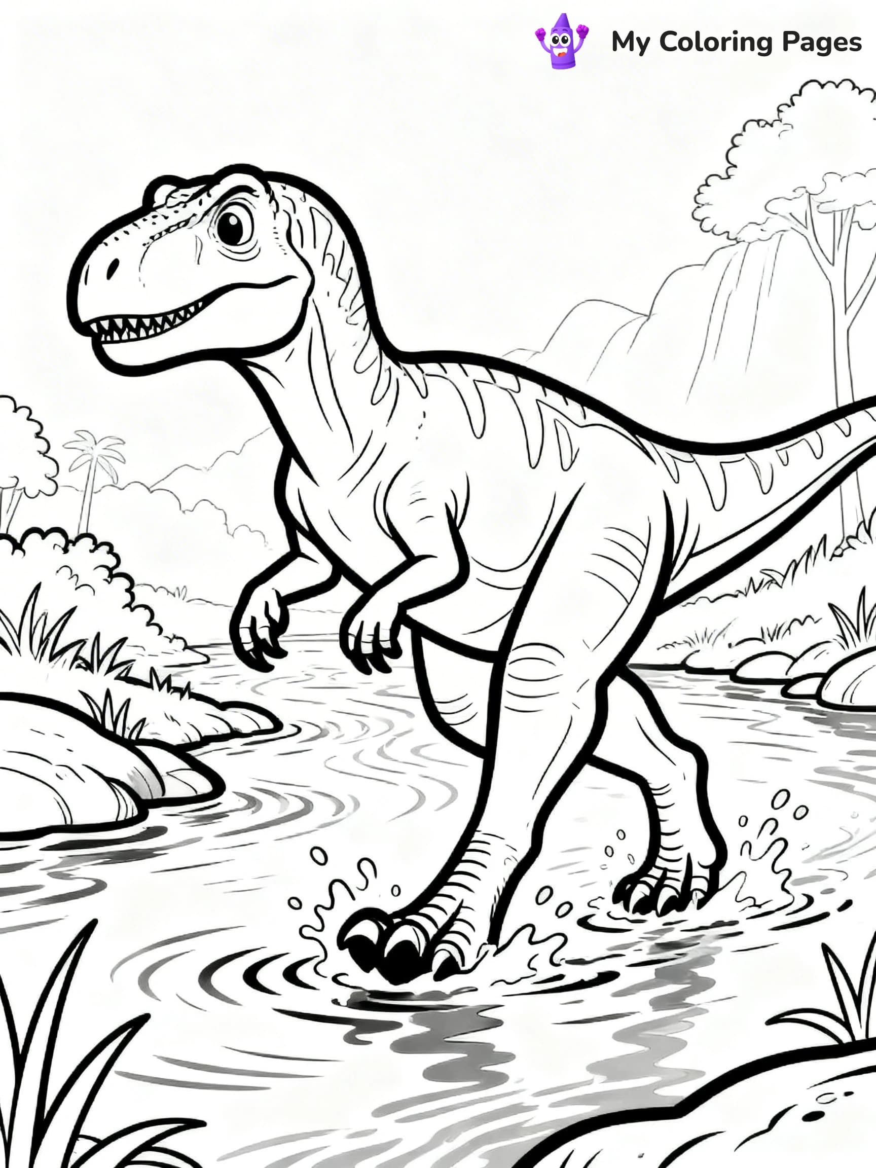 Allosaurus Coloring Pages - 8