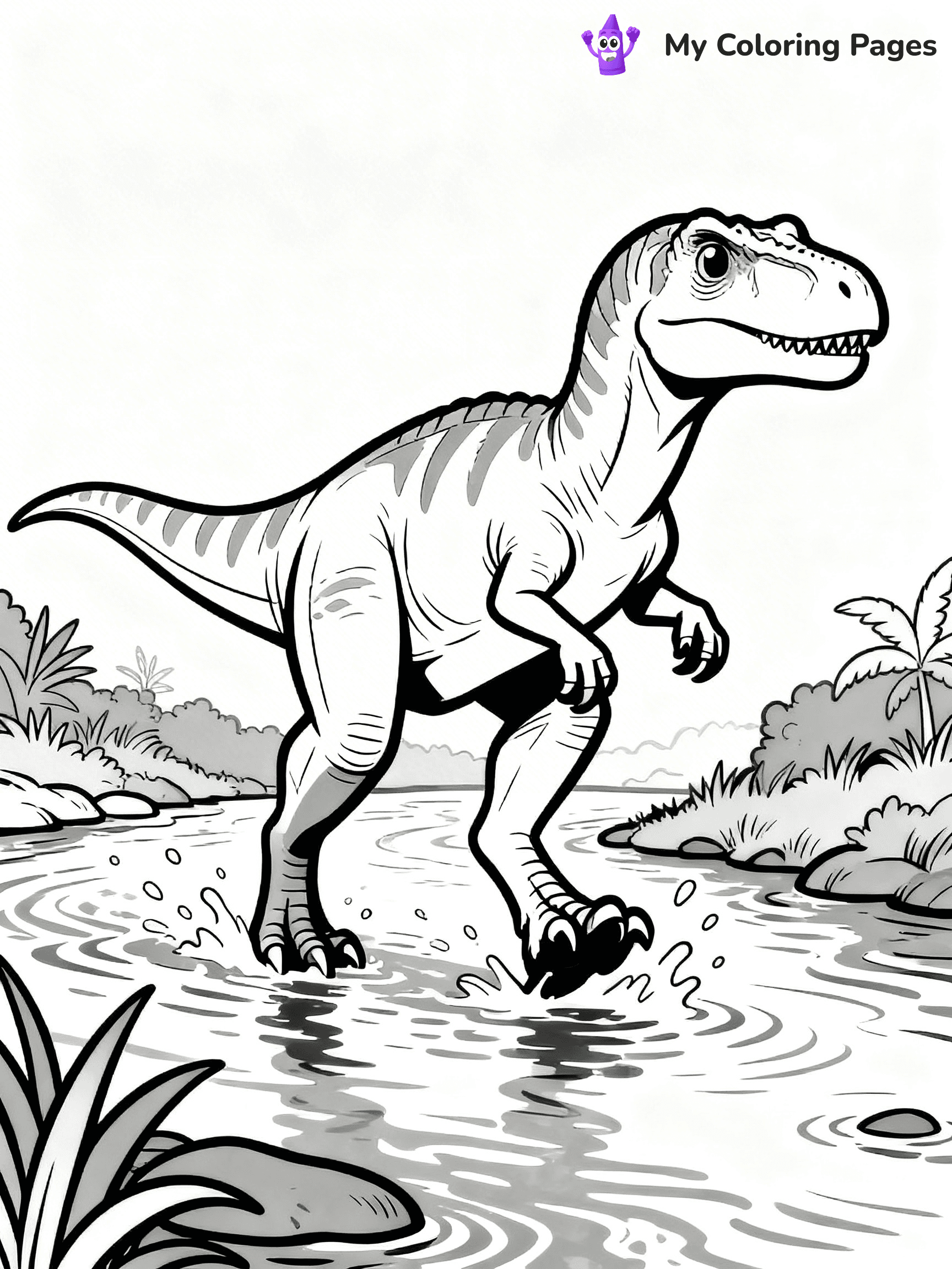 Allosaurus Coloring Pages - 7
