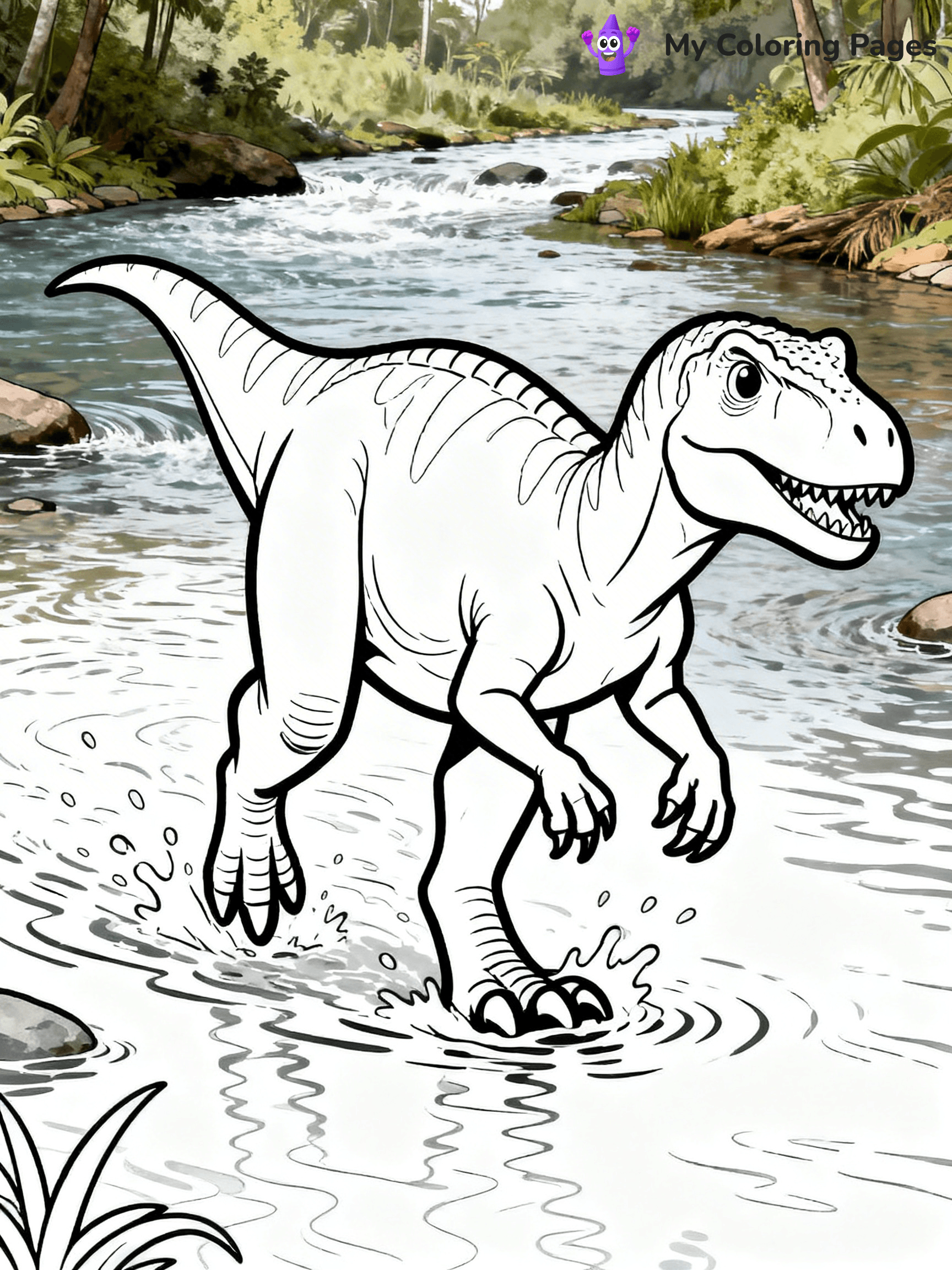 Allosaurus Coloring Pages - 4
