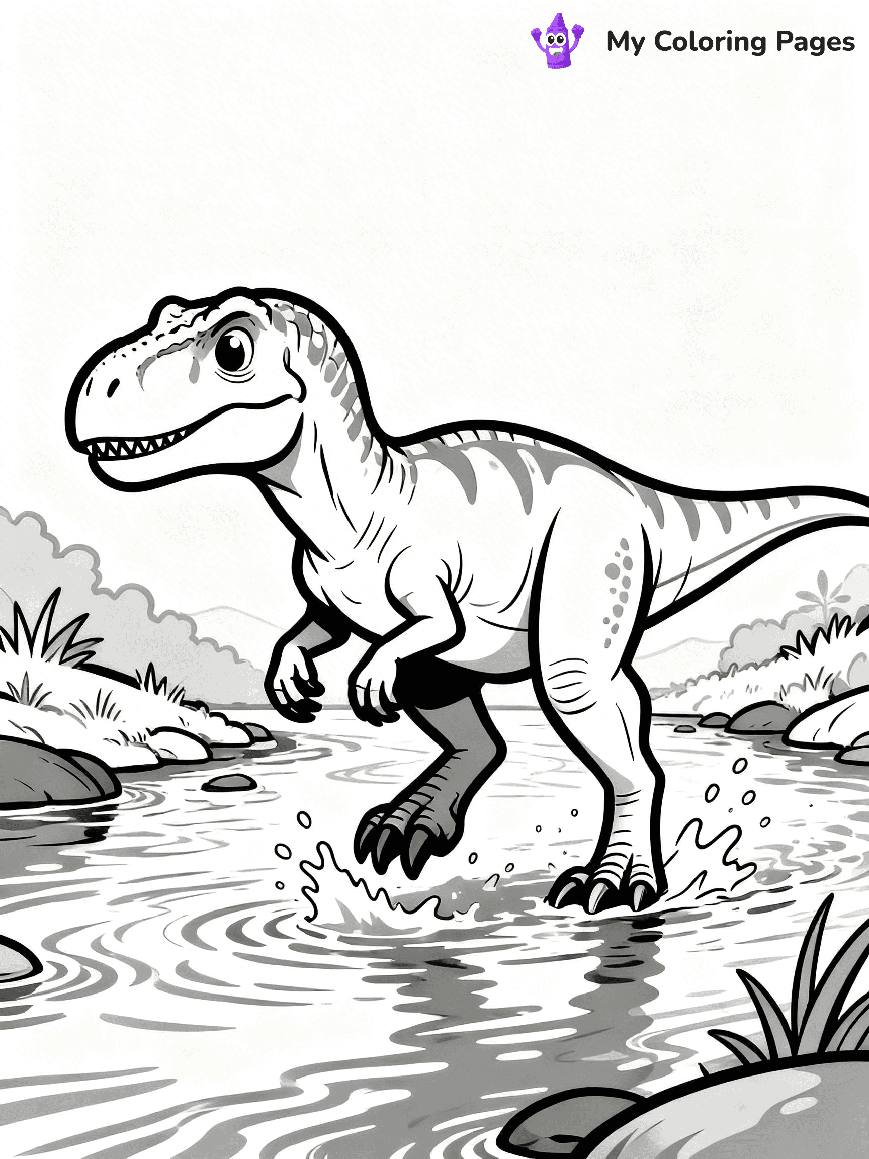 Allosaurus Coloring Pages - 3