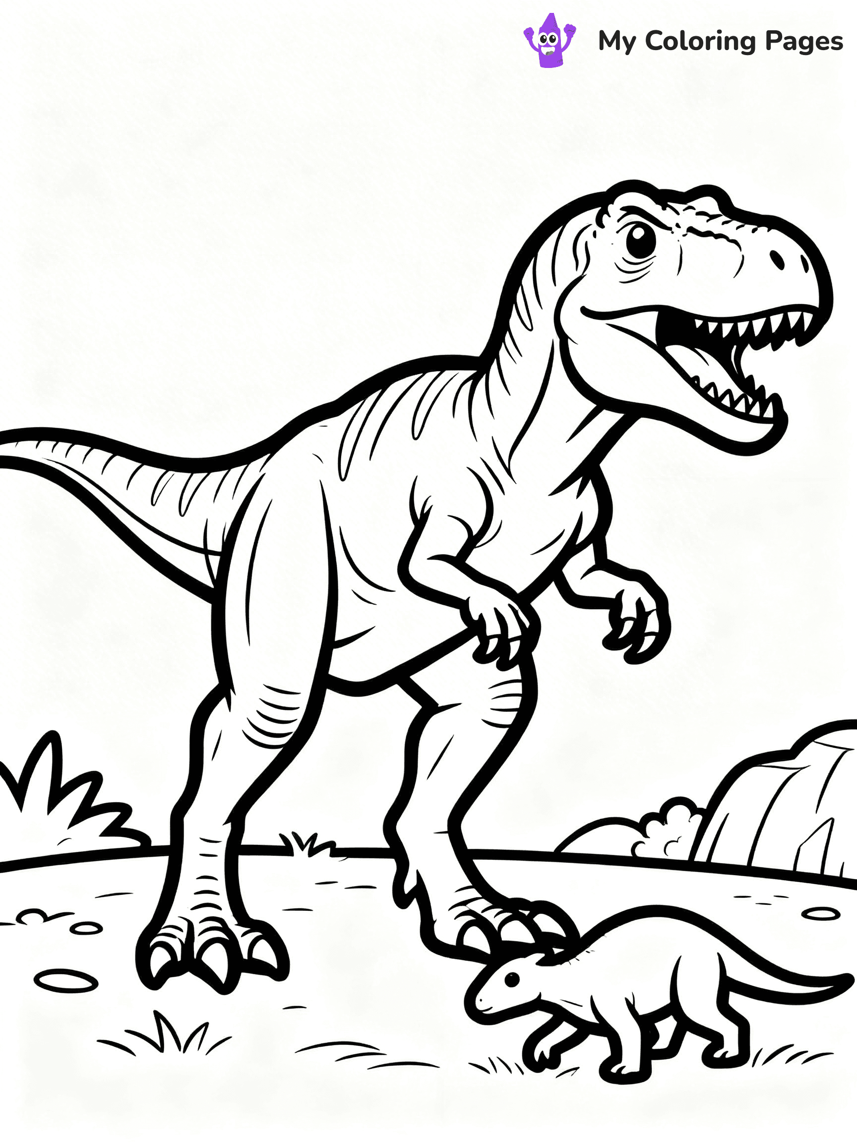 Allosaurus Coloring Pages - 1