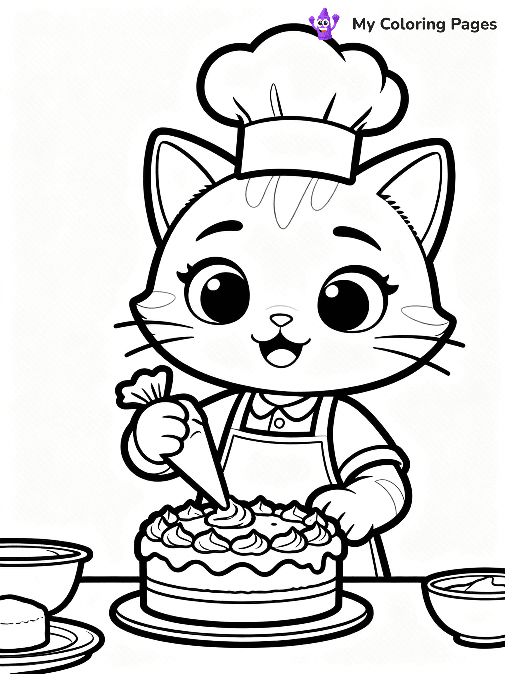 Birthday Cake Coloring Pages - 43