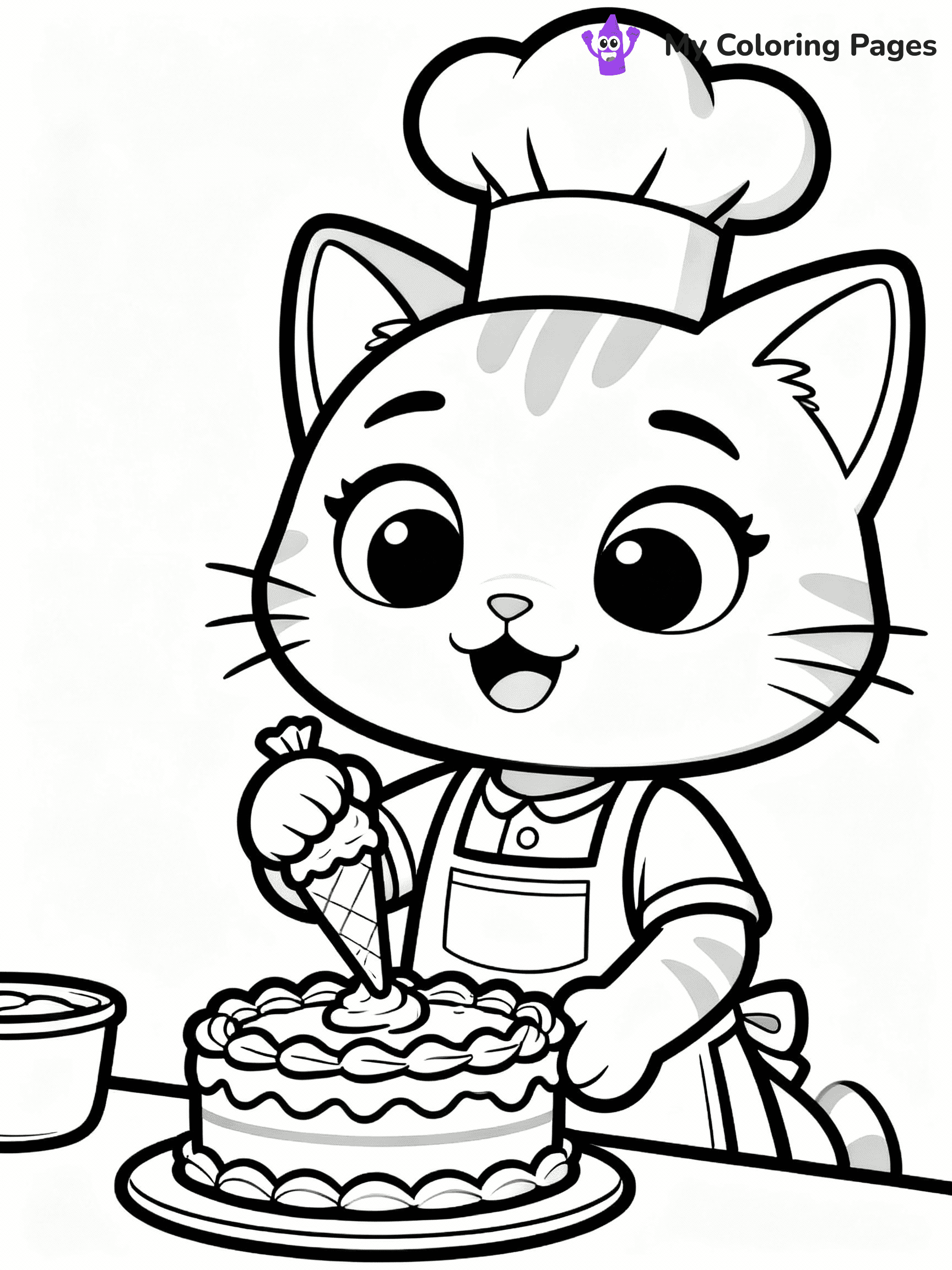 Birthday Cake Coloring Pages - 41