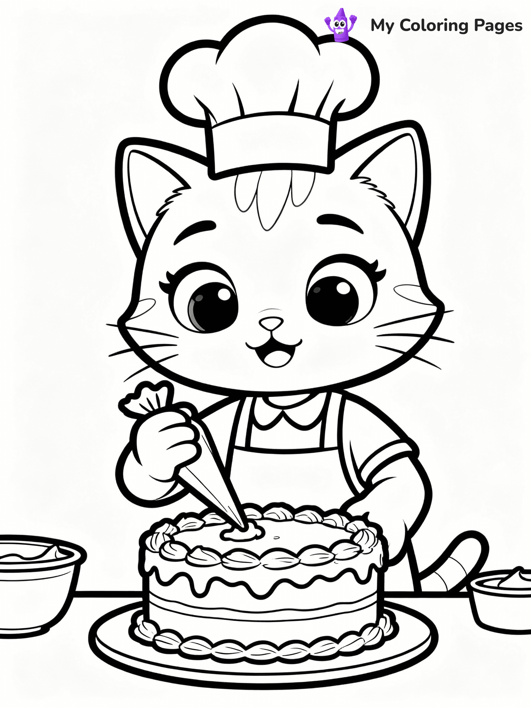 Birthday Cake Coloring Pages - 38