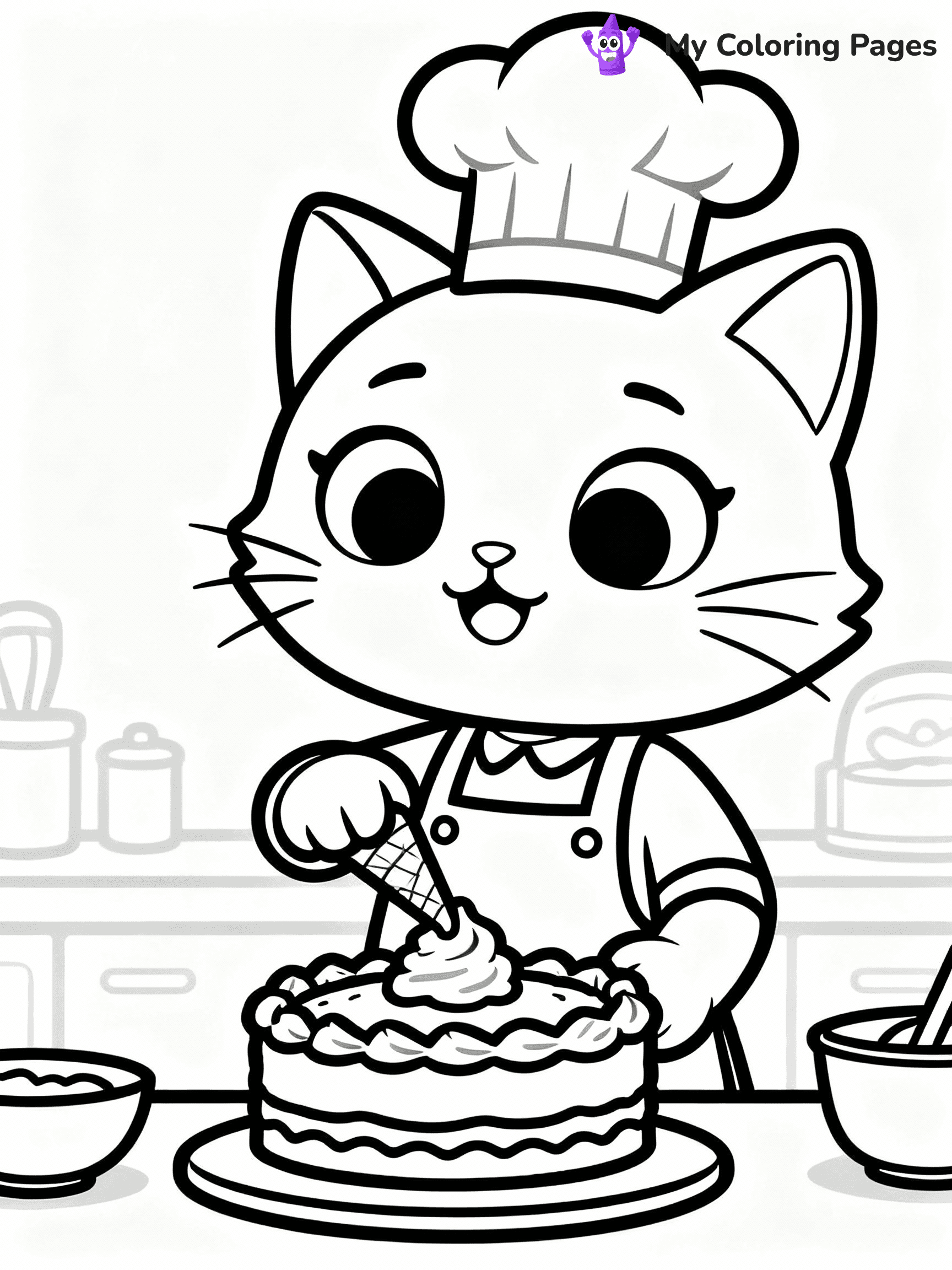 Birthday Cake Coloring Pages - 37