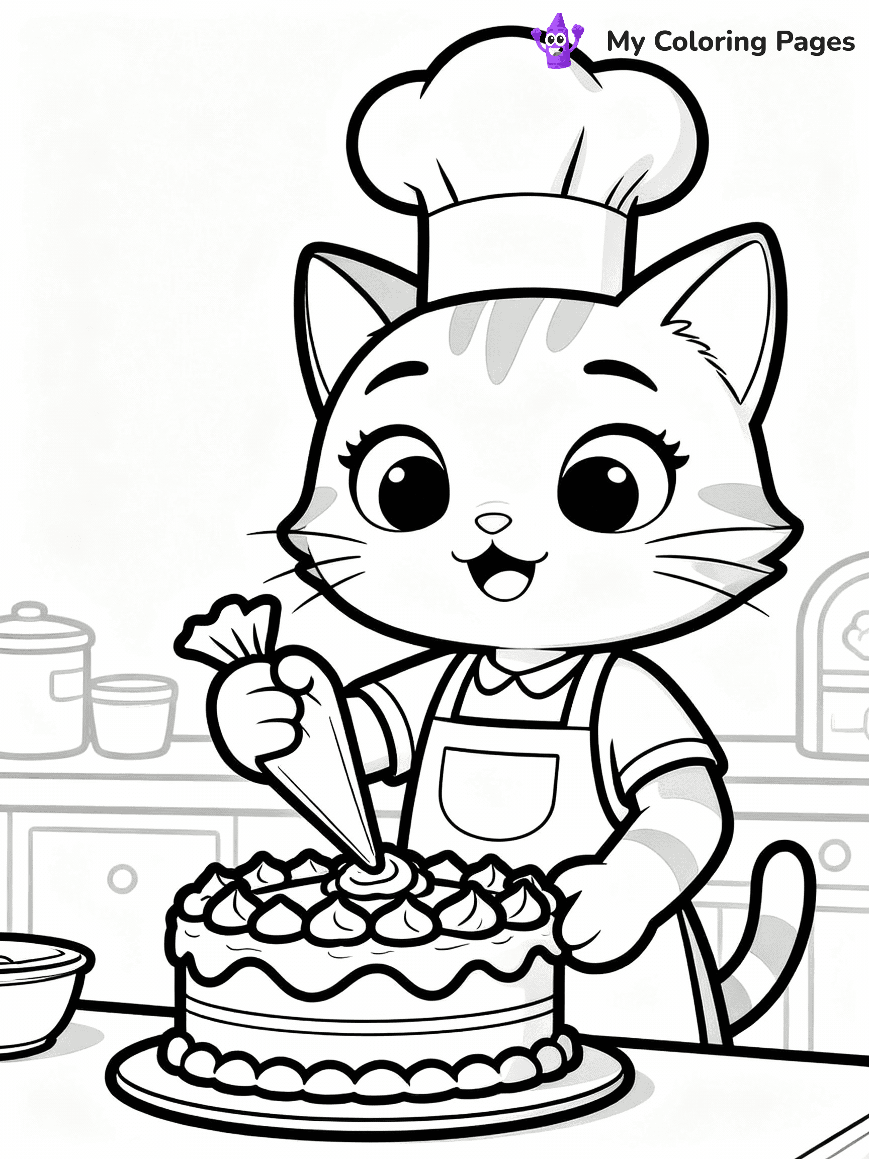 Birthday Cake Coloring Pages - 36