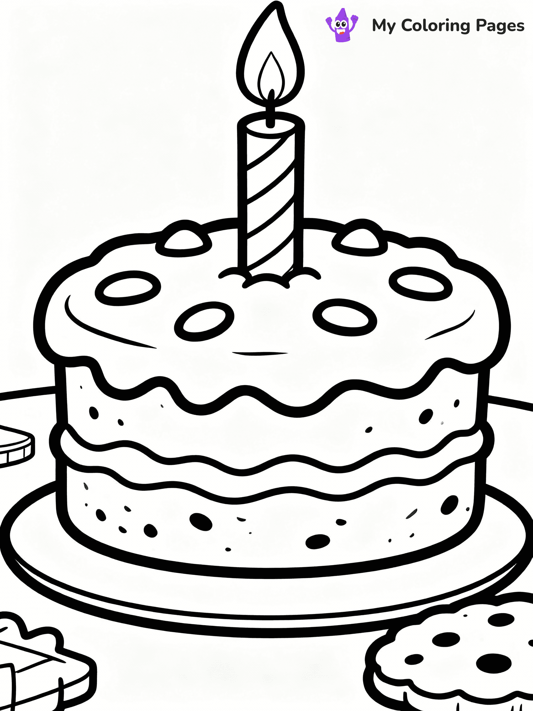 Birthday Cake Coloring Pages - 30