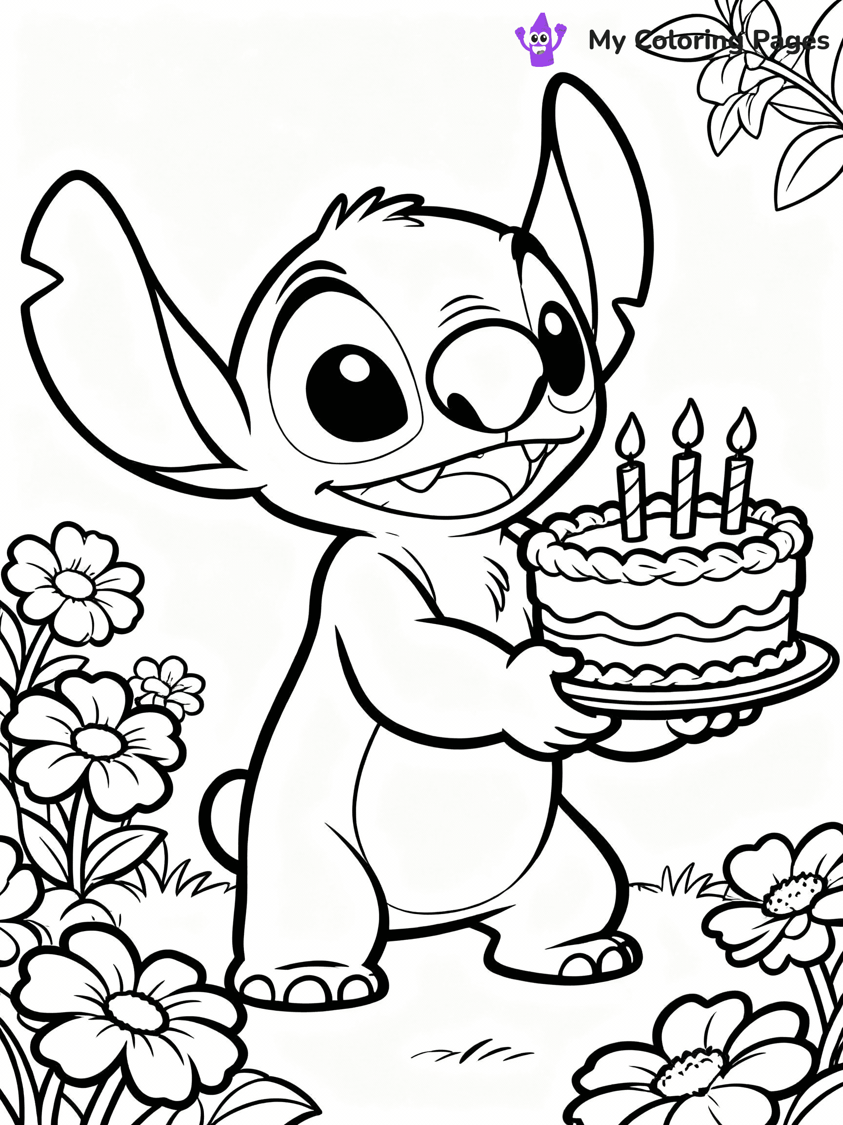 Birthday Cake Coloring Pages - 25