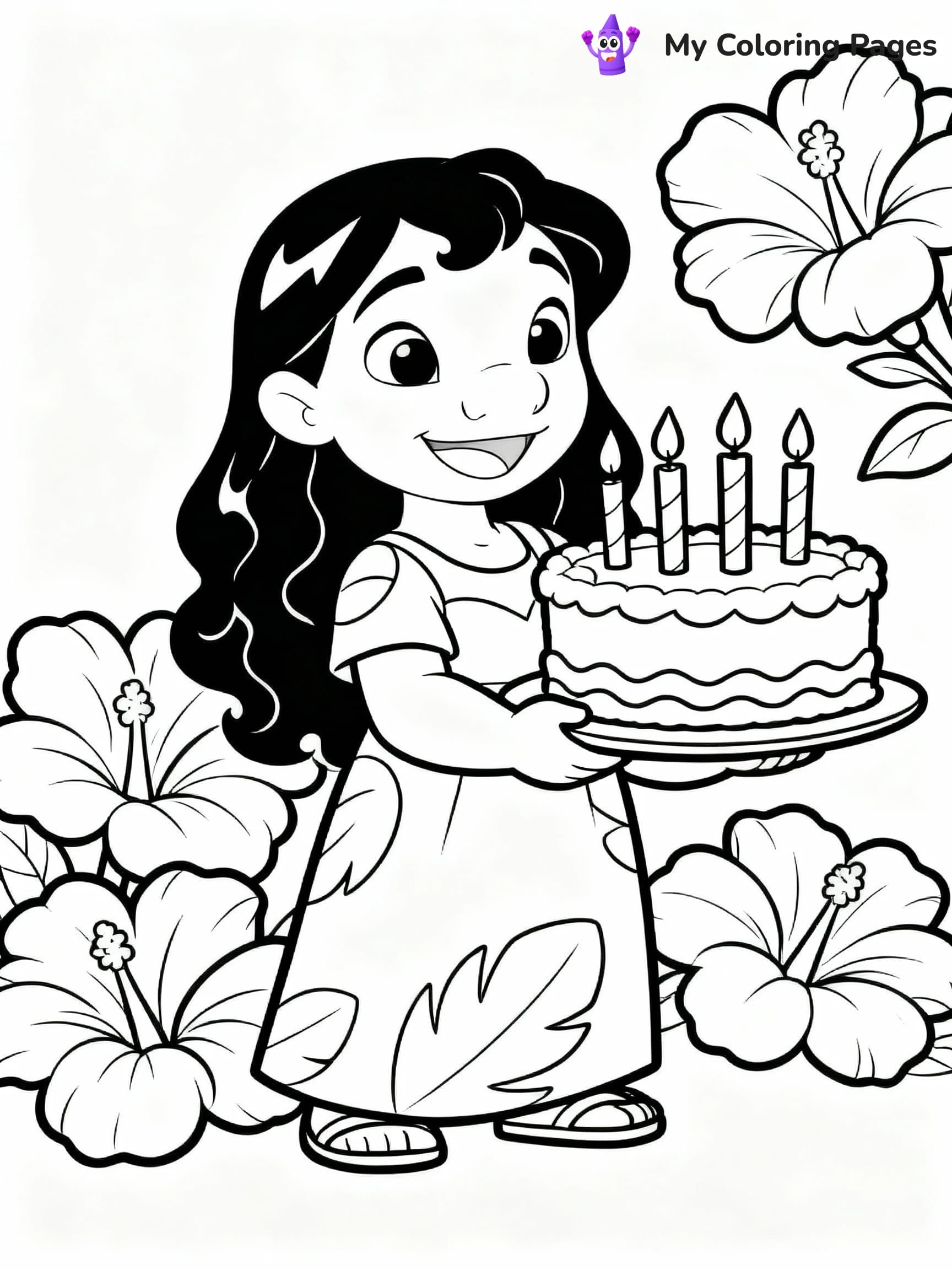 Birthday Cake Coloring Pages - 24