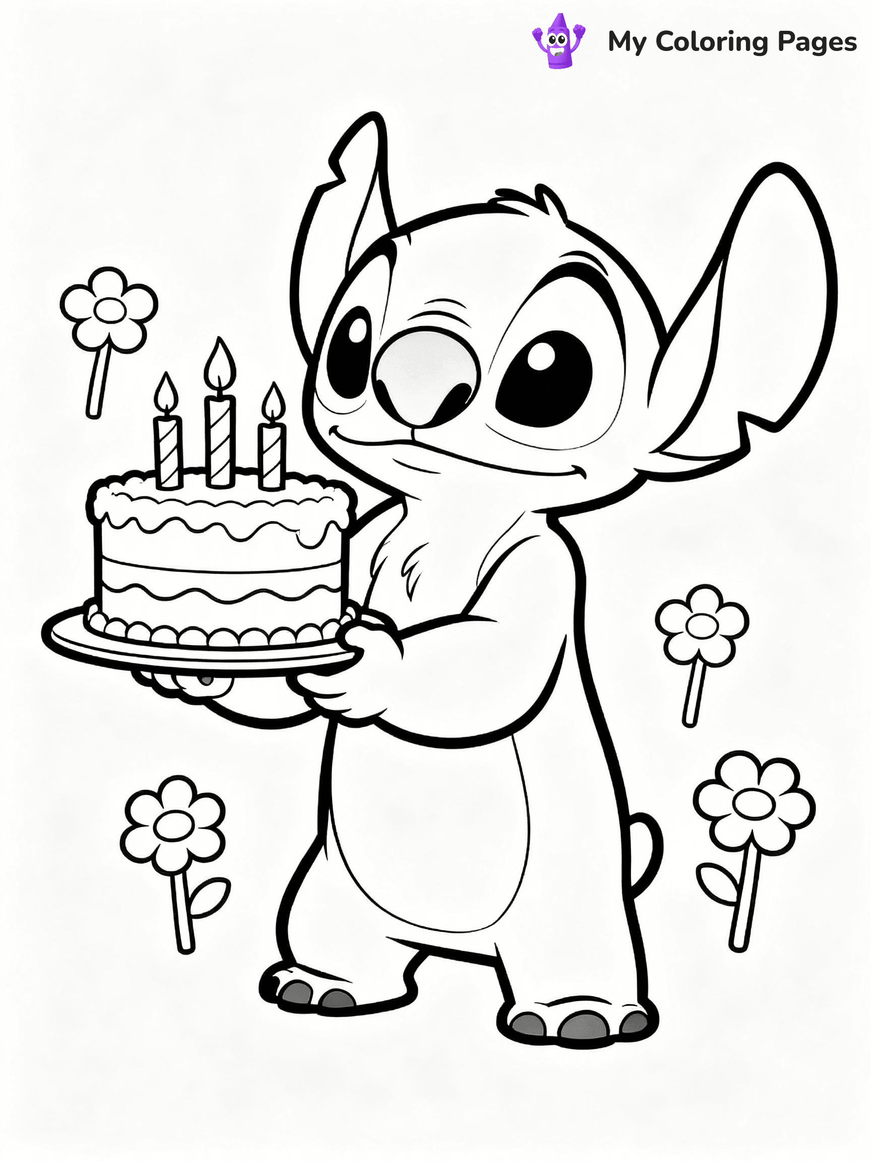 Birthday Cake Coloring Pages - 23