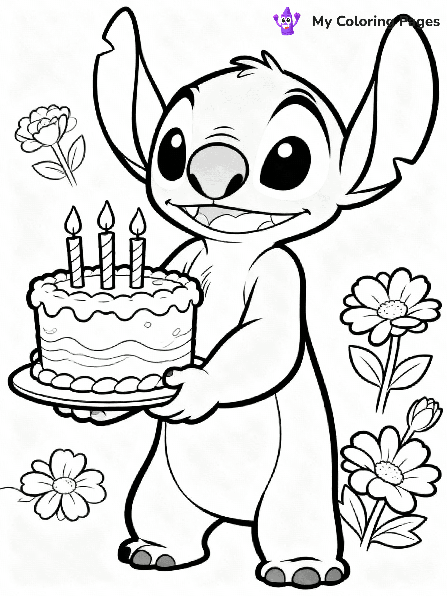 Birthday Cake Coloring Pages - 22