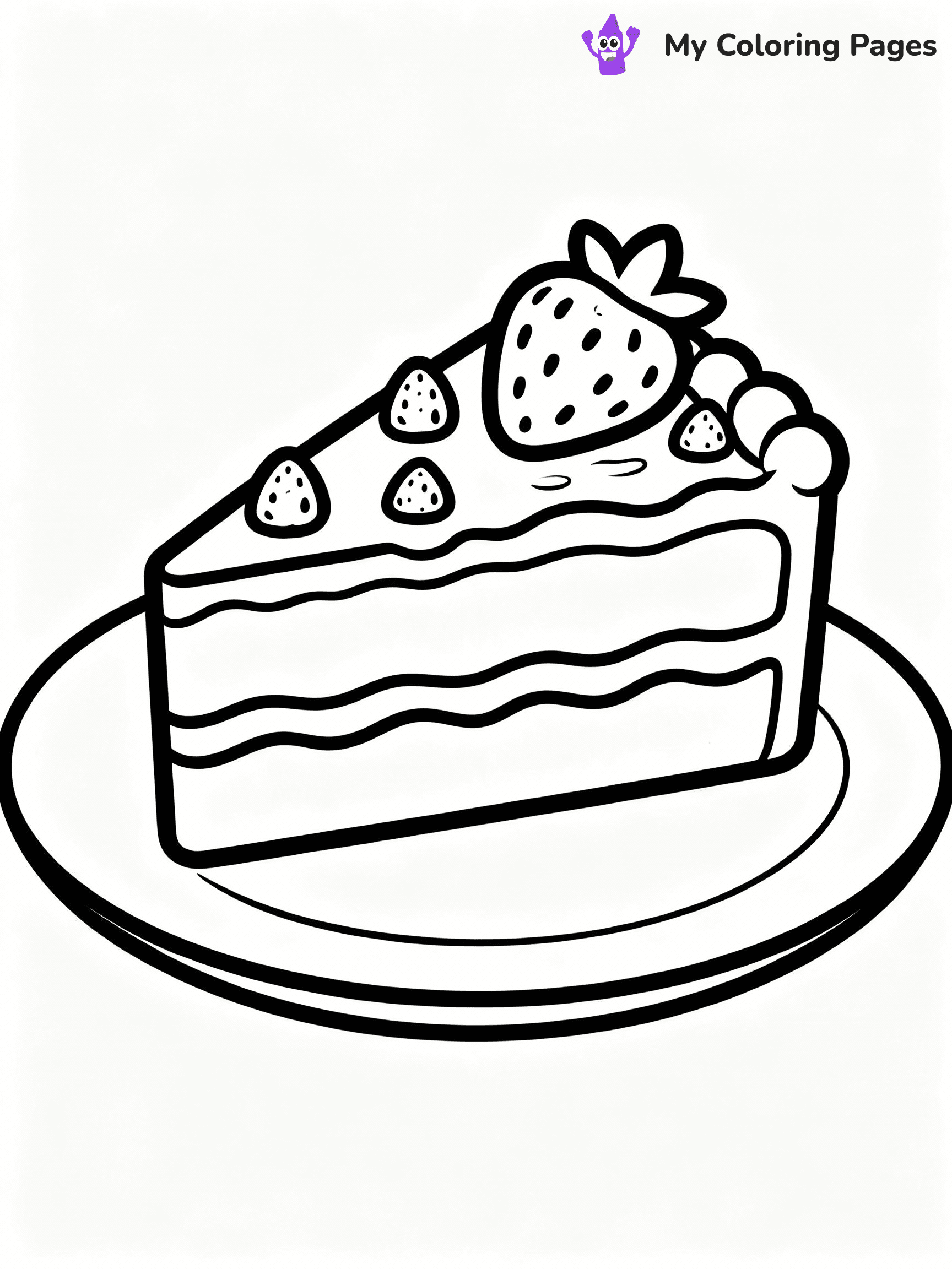 Birthday Cake Coloring Pages - 13