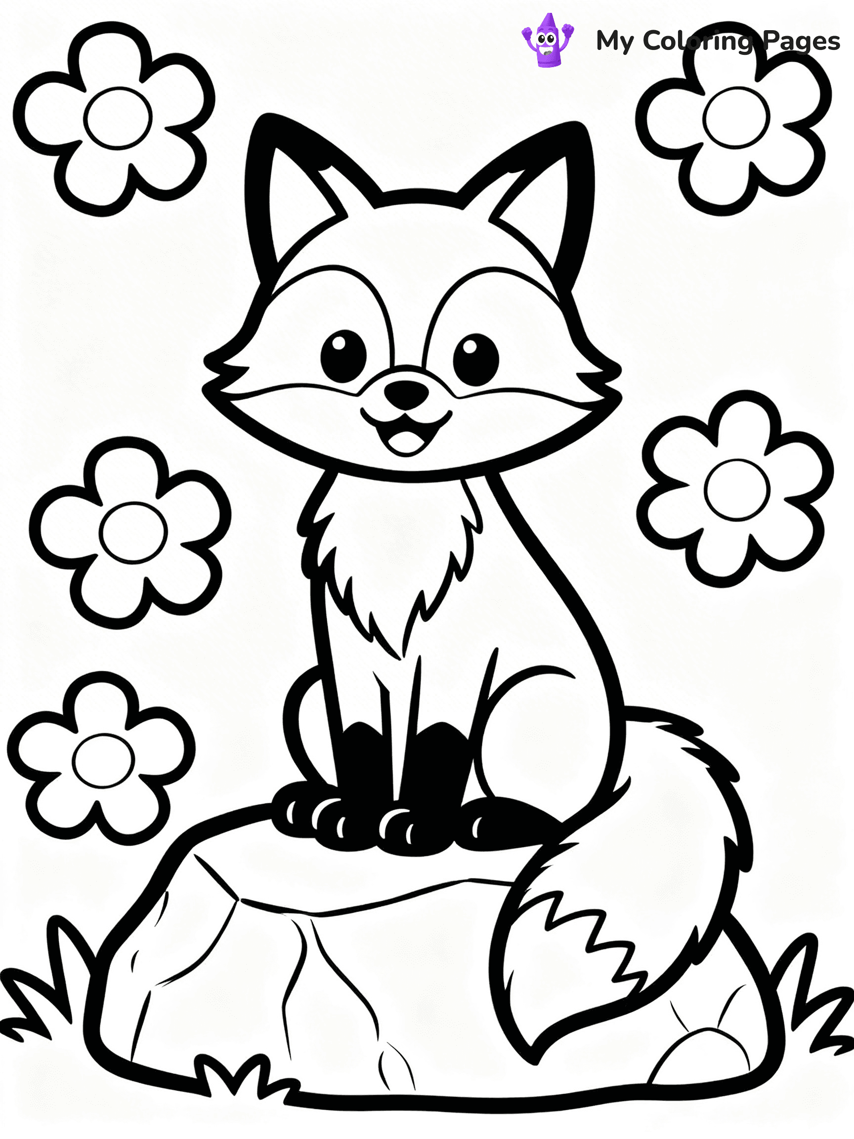Foxy Coloring Pages - 28