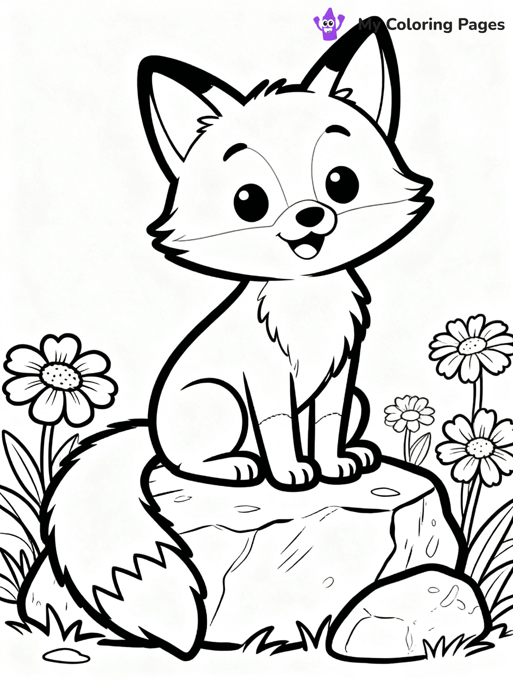 Foxy Coloring Pages - 27
