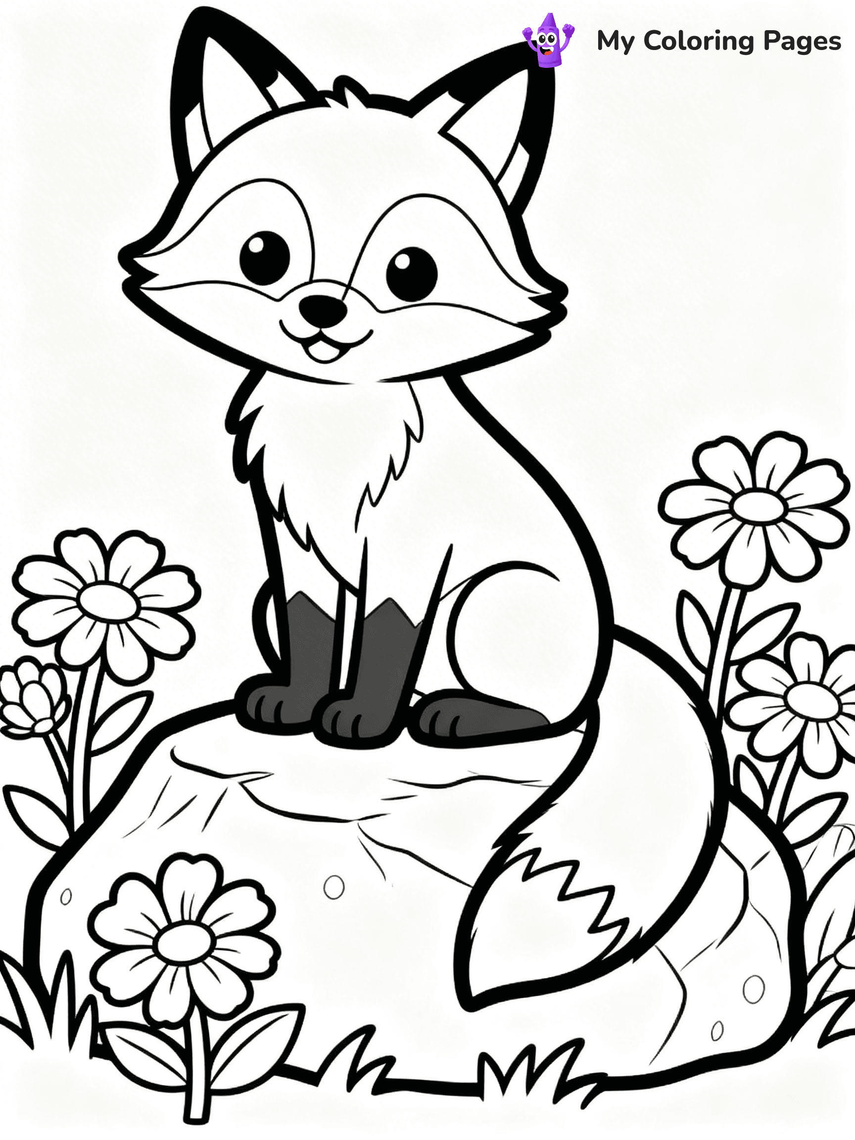 Foxy Coloring Pages - 25