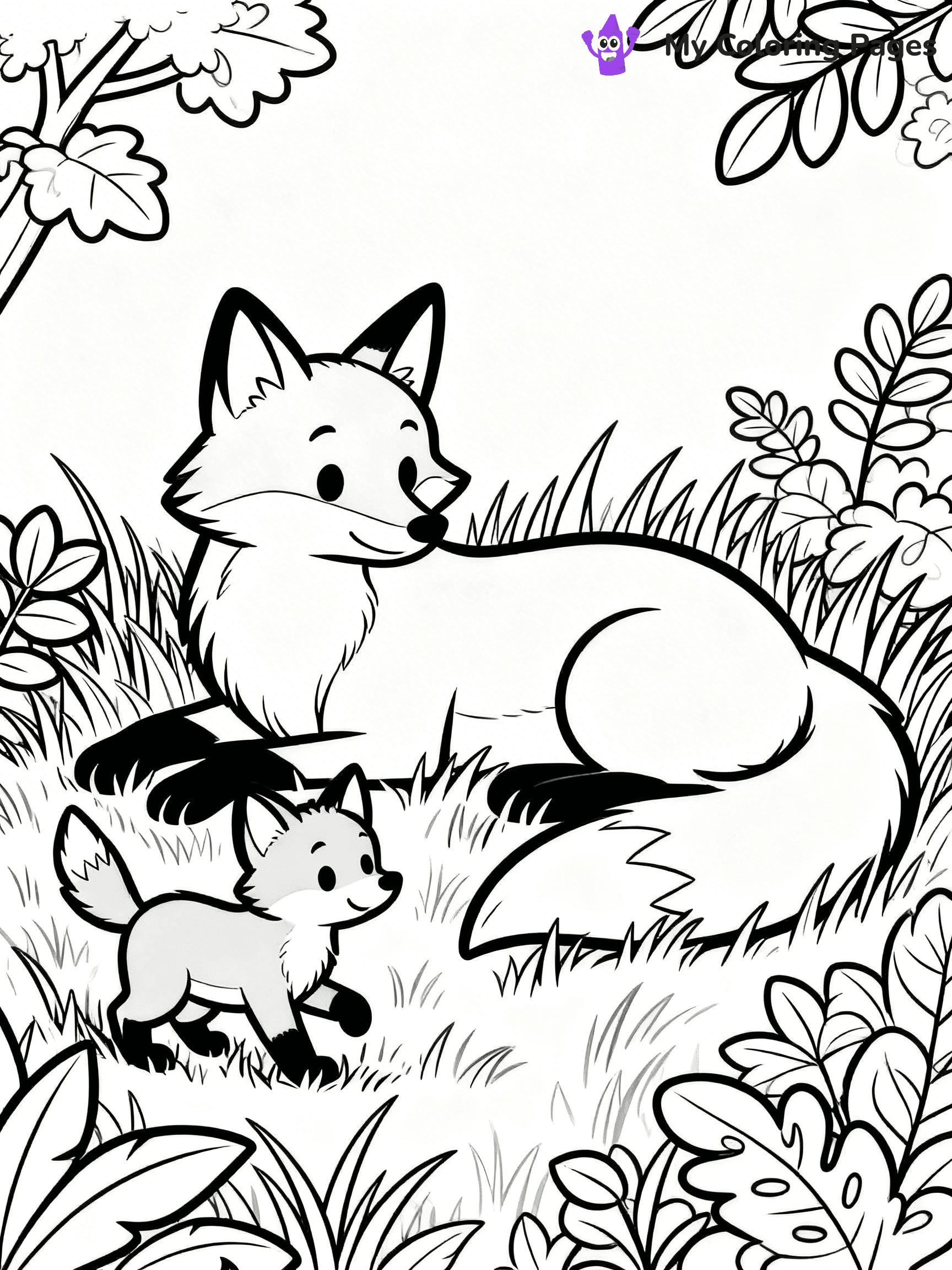 Foxy Coloring Pages - 23