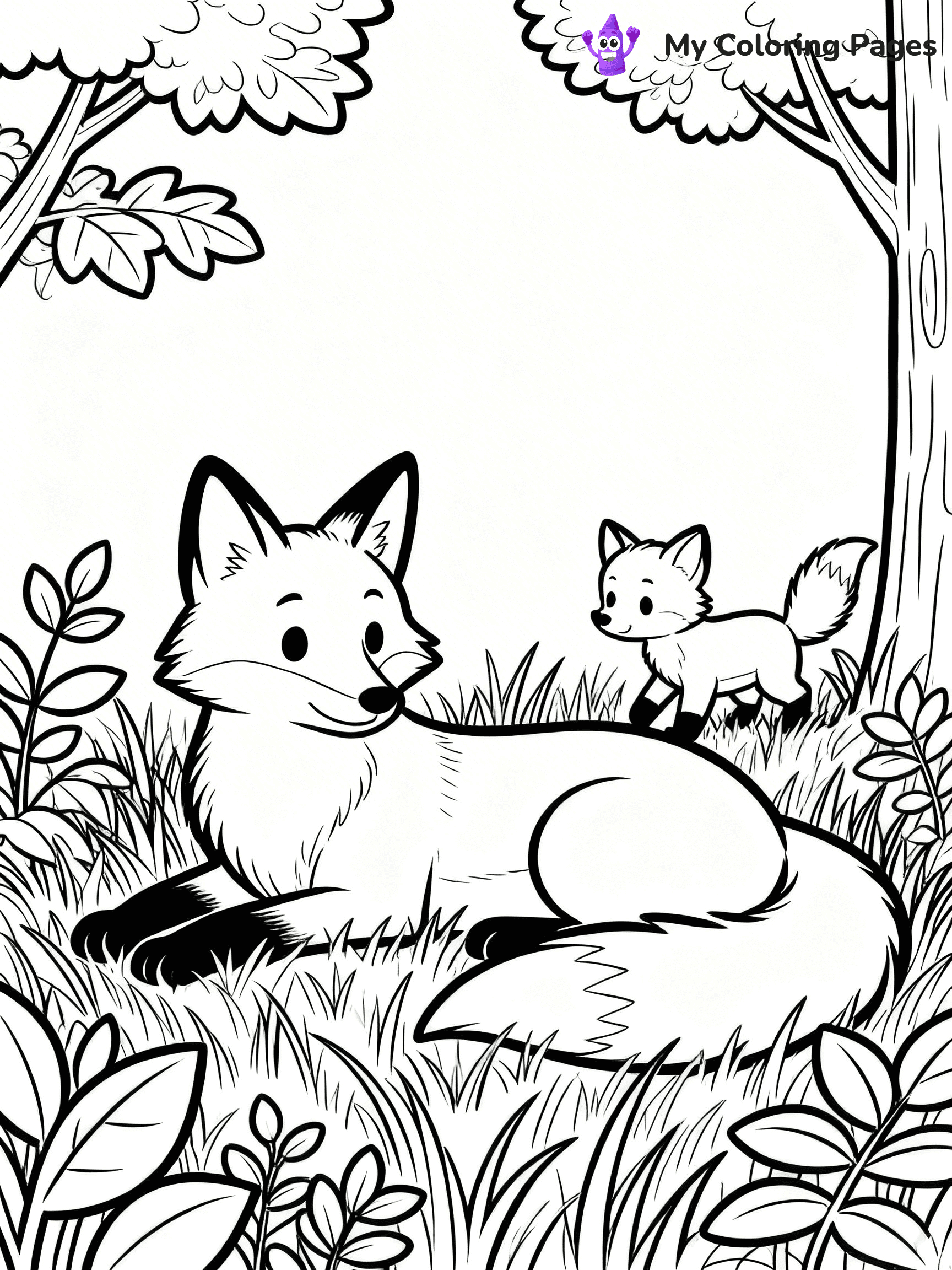 Foxy Coloring Pages - 22