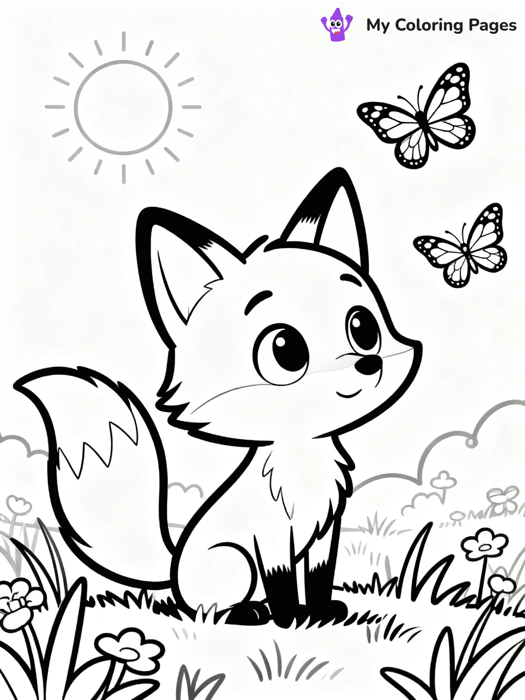 Foxy Coloring Pages - 13