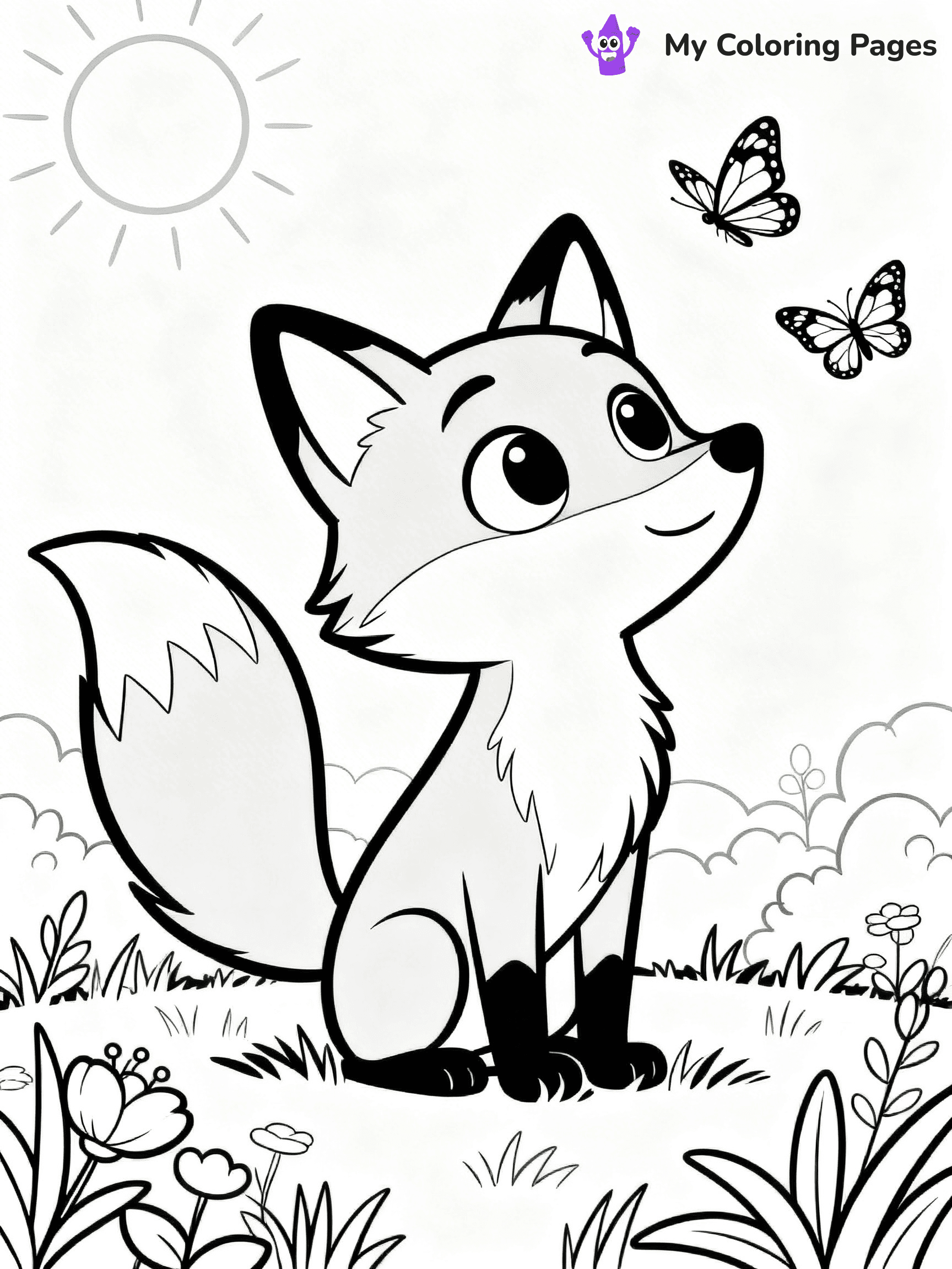 Foxy Coloring Pages - 12