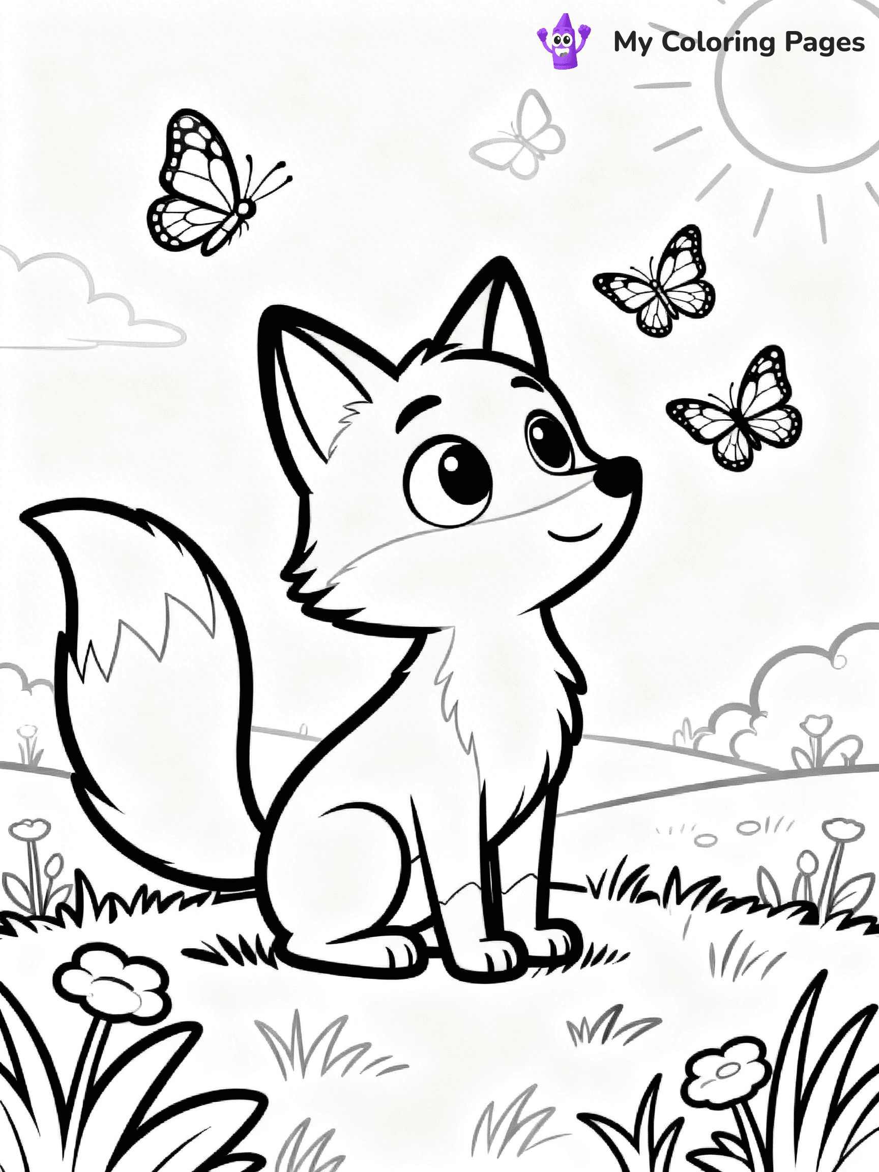 Foxy Coloring Pages - 11