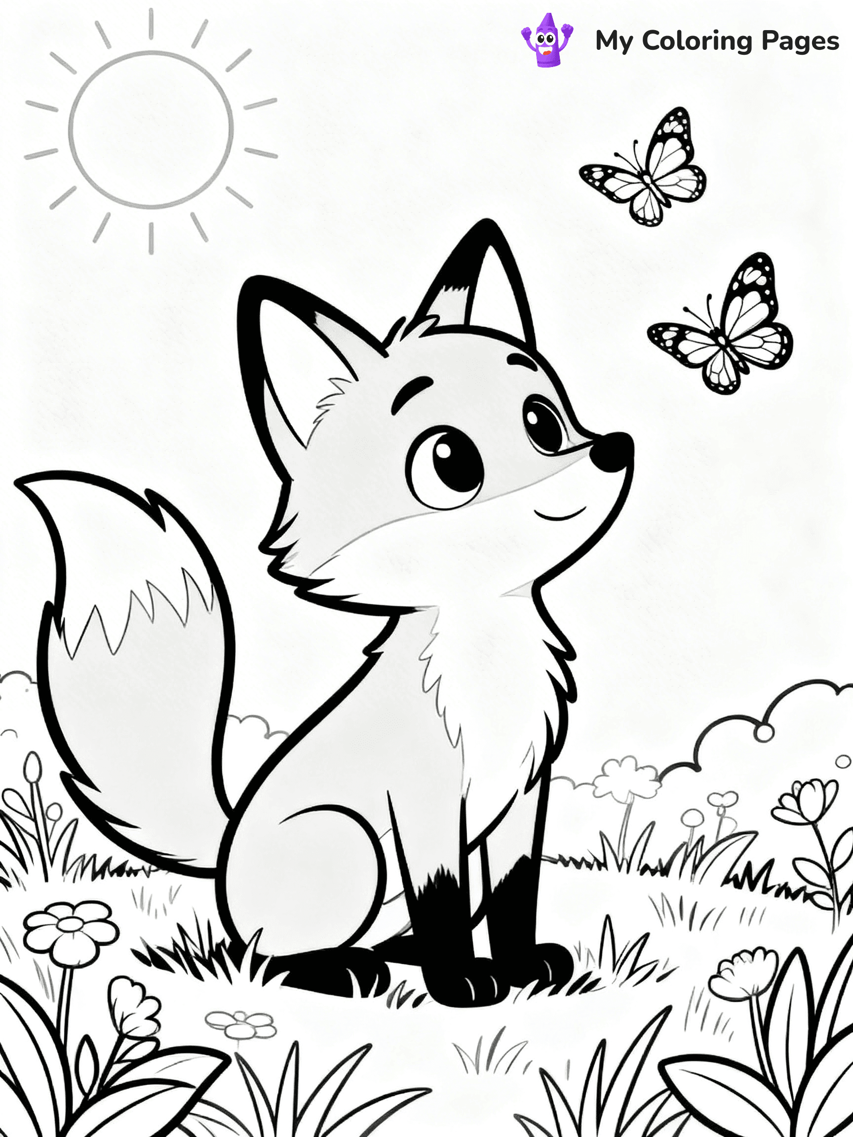 Foxy Coloring Pages - 10